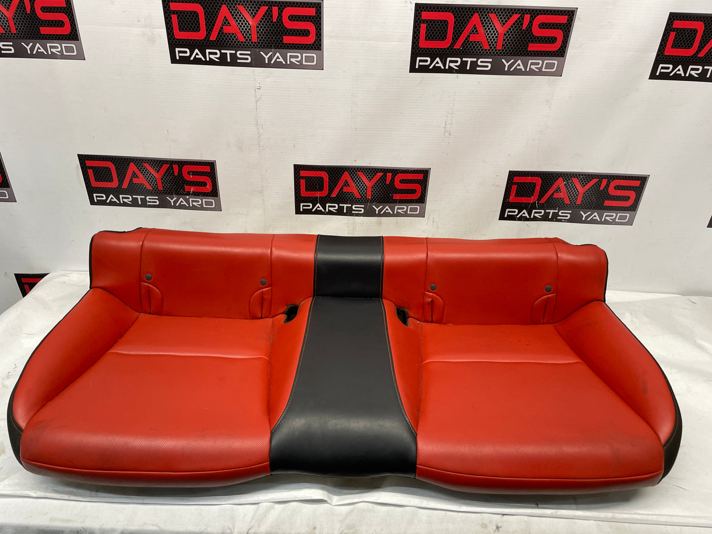2010 Chevy Camaro SS Seats Fronts and Rears Black and Orange Leather OEM - Day's Parts Yard
