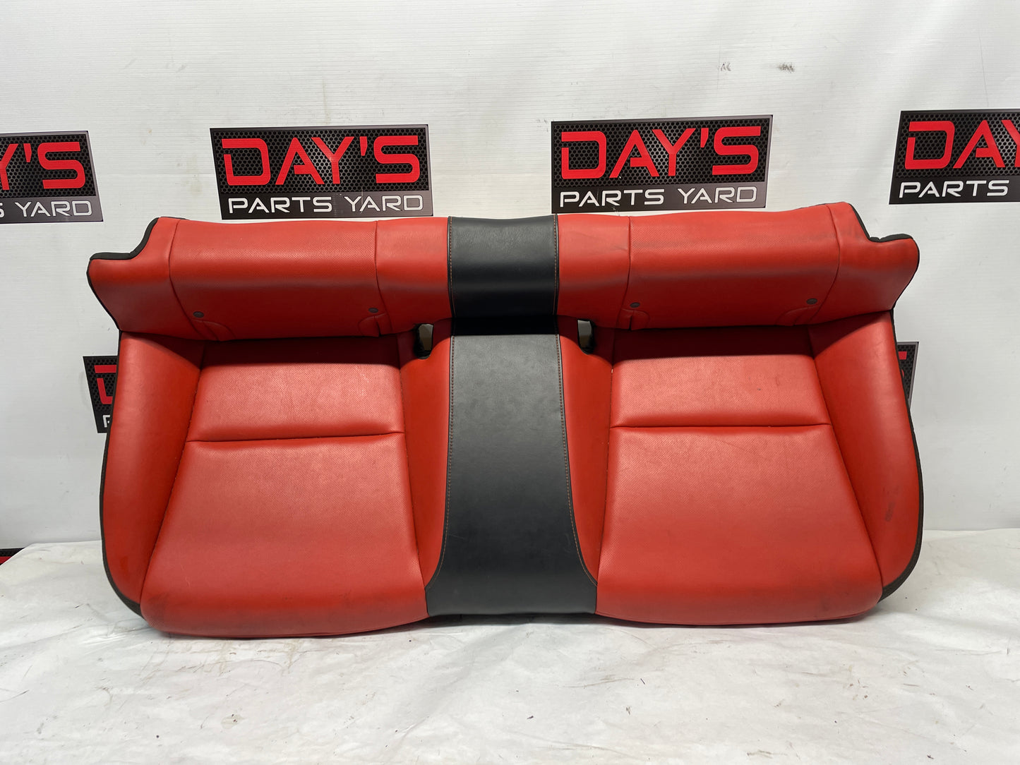 2010 Chevy Camaro SS Seats Fronts and Rears Black and Orange Leather OEM - Day's Parts Yard