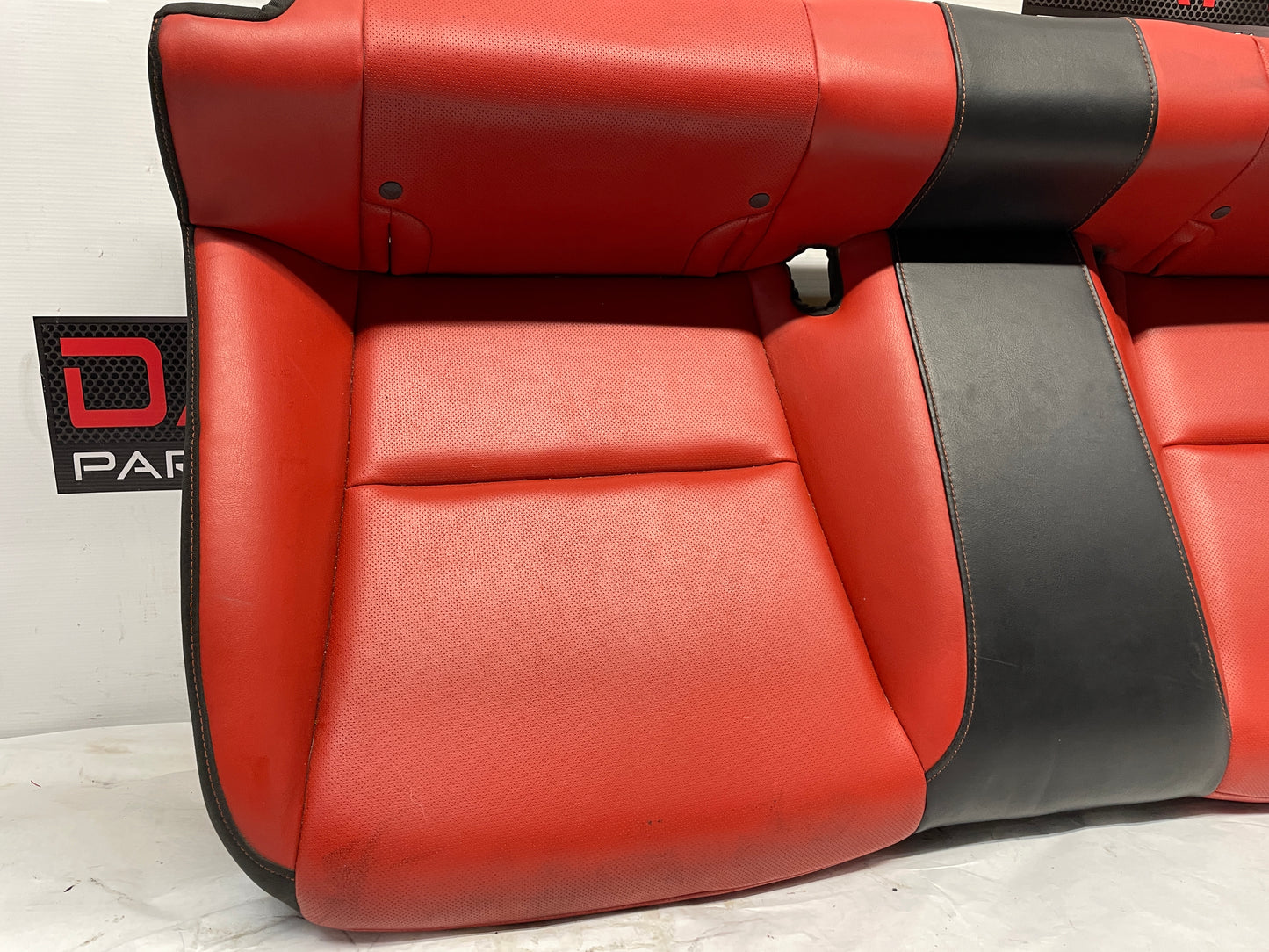 2010 Chevy Camaro SS Seats Fronts and Rears Black and Orange Leather OEM - Day's Parts Yard