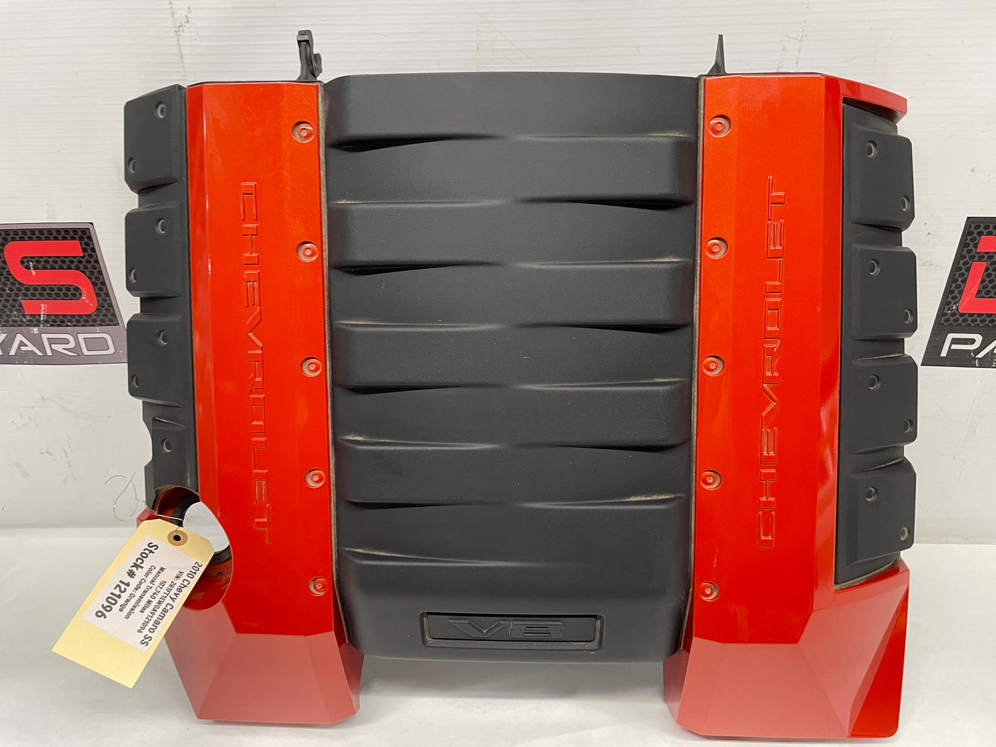 2010 Chevy Camaro SS Seats Fronts and Rears Black and Orange Leather OEM - Day's Parts Yard