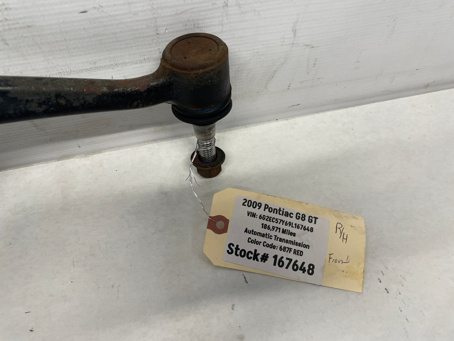 2009 Pontiac G8 GT Front RH Passenger Lower Control Arm OEM - Day's Parts Yard