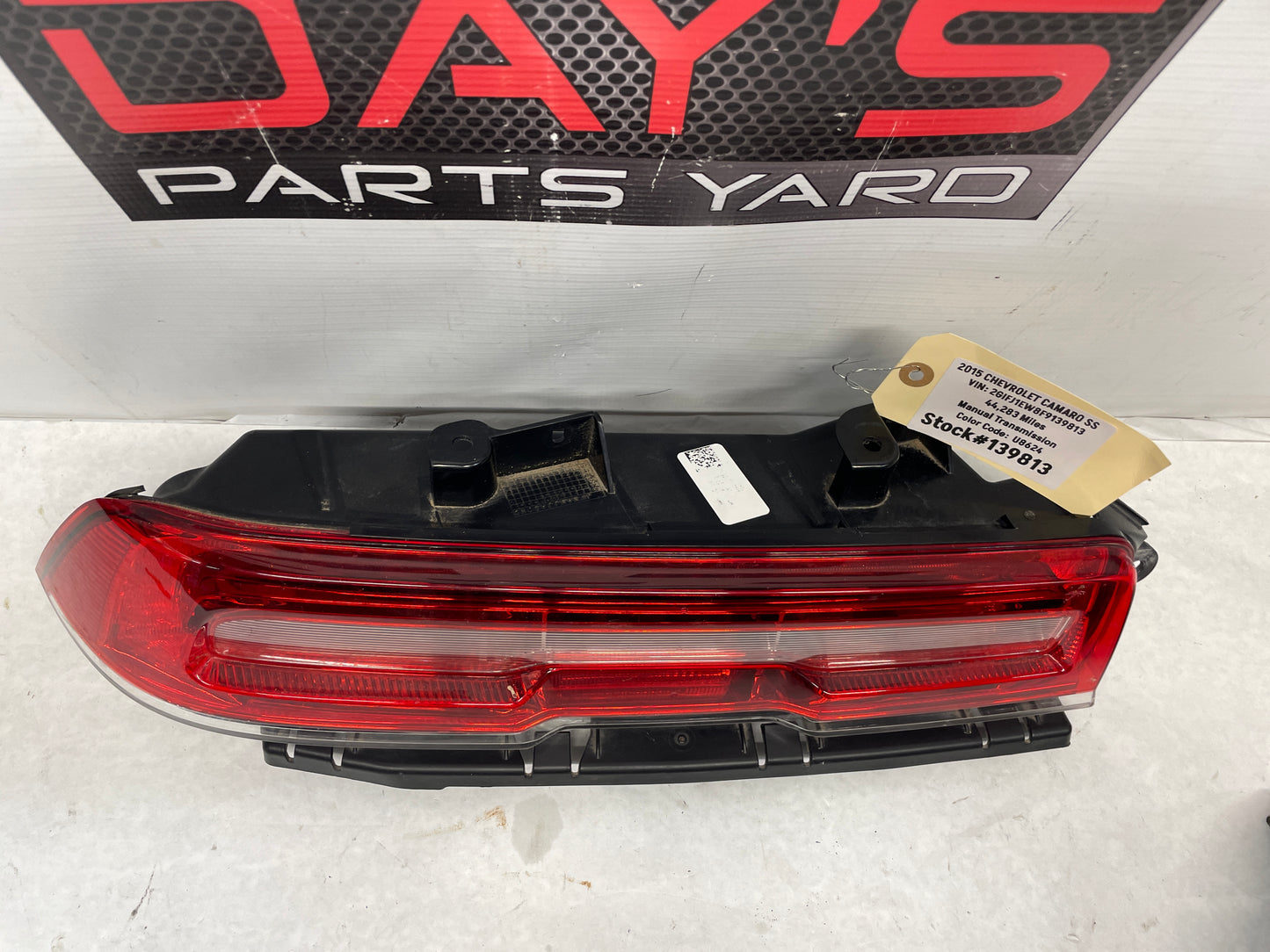 2015 Chevy Camaro SS LH Driver Taillight Tail Light Lamp LED OEM - Day's Parts Yard