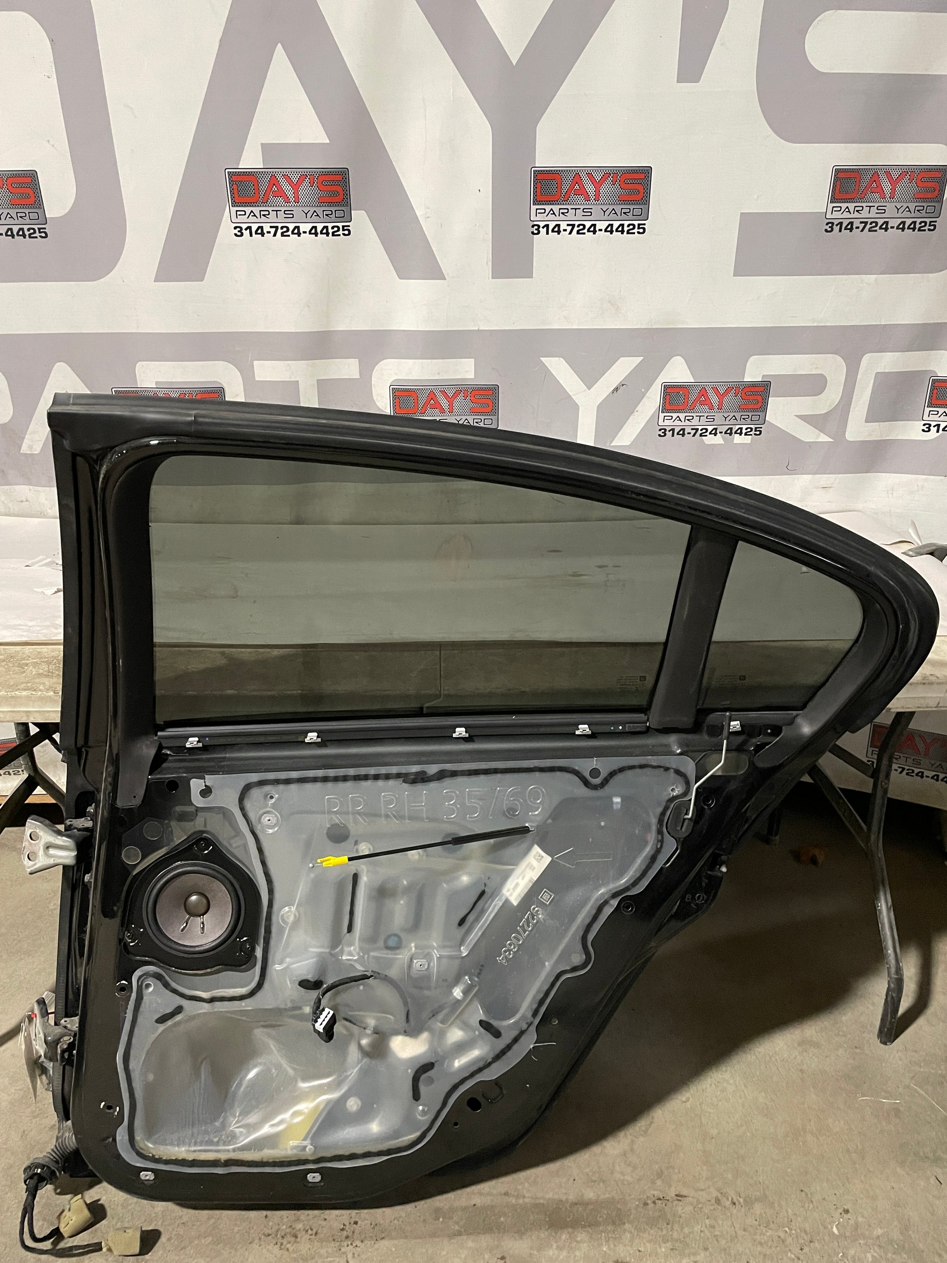 2015 Chevy SS Sedan RH Passenger Rear Door Black OEM - Day's Parts Yard