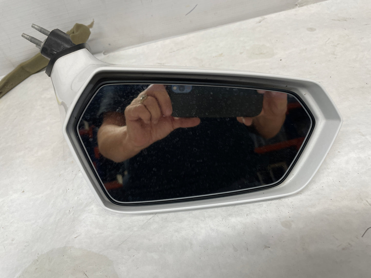 2015 Chevy Camaro SS LH Driver Exterior Mirror White OEM - Day's Parts Yard