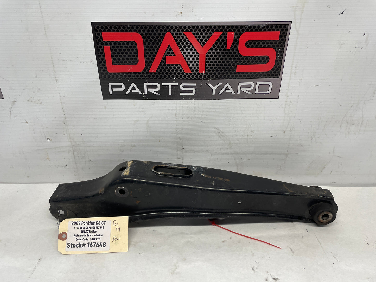 2009 Pontiac G8 GT RH Passenger Rear Lower Control Arm OEM - Day's Parts Yard