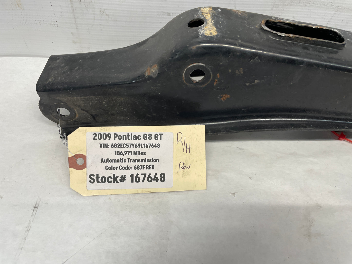 2009 Pontiac G8 GT RH Passenger Rear Lower Control Arm OEM - Day's Parts Yard