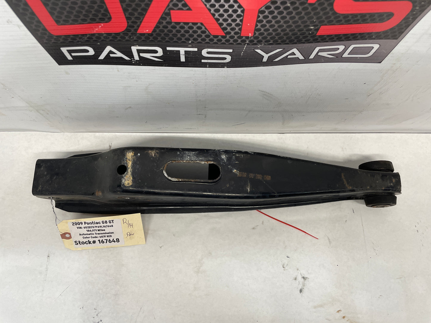 2009 Pontiac G8 GT RH Passenger Rear Lower Control Arm OEM - Day's Parts Yard