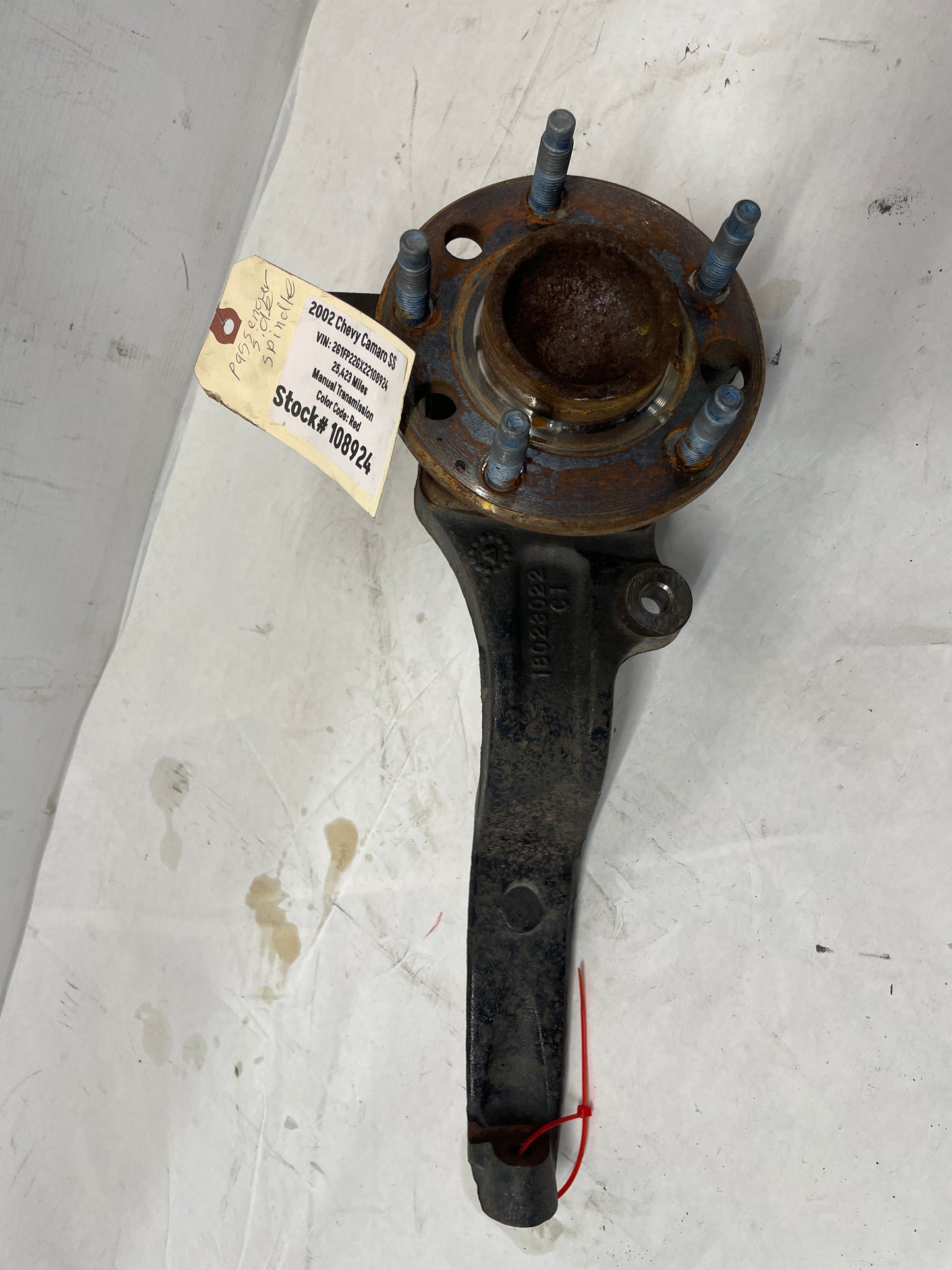 2002 Chevy Camaro SS RH Passenger Front Suspension Spindle Knuckle Hub Wheel Bearing OEM - Day's Parts Yard