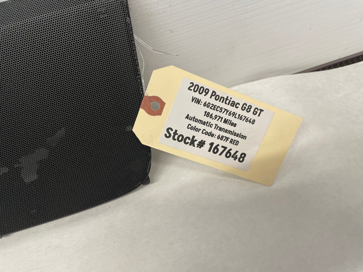 2009 Pontiac G8 Center Dash Speaker Cover Grille OEM - Day's Parts Yard