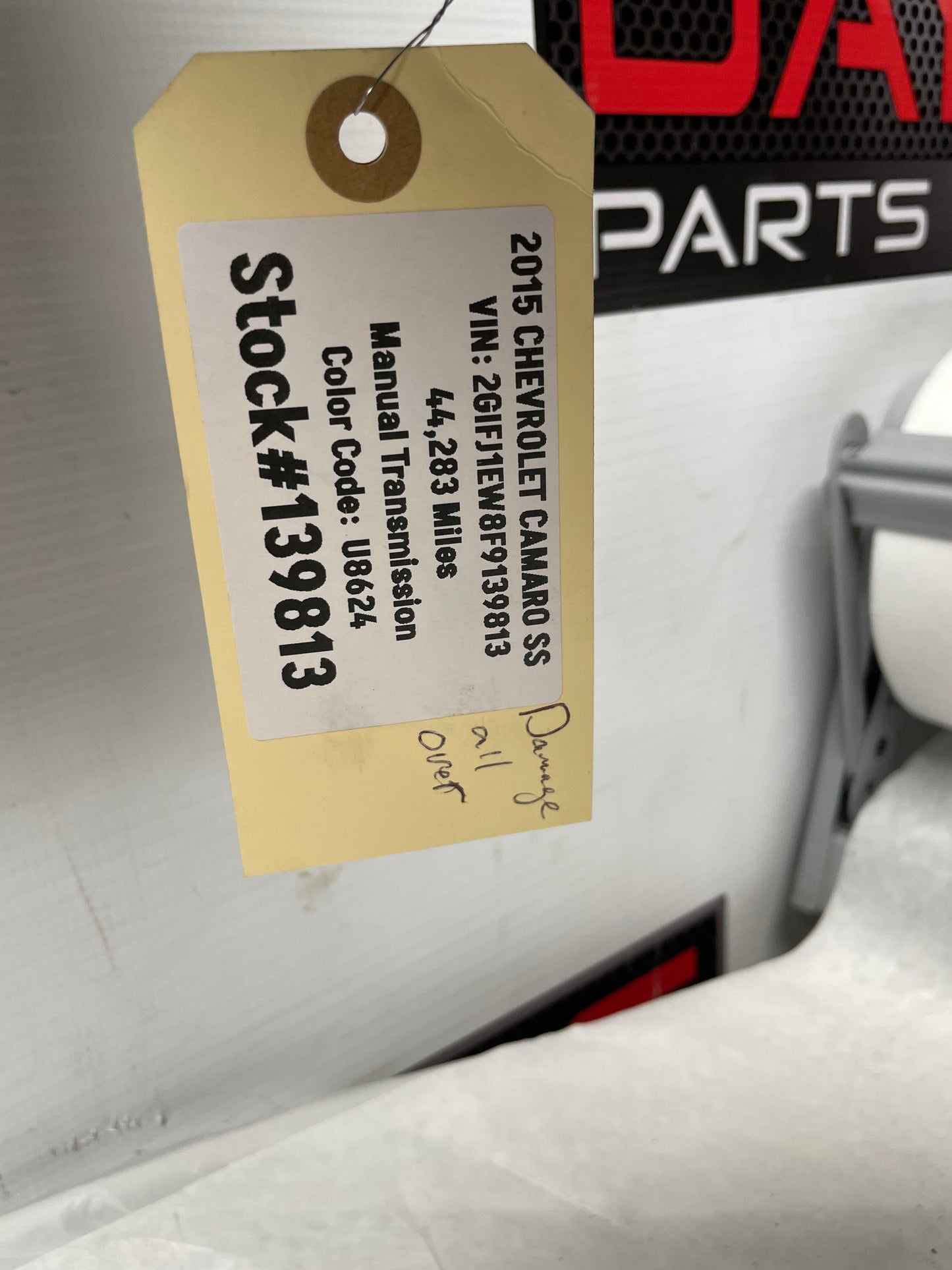 2015 Chevy Camaro SS Rear Bumper Diffuser Valence Cover OEM DAMAGED LOCAL PICK UP - Day's Parts Yard