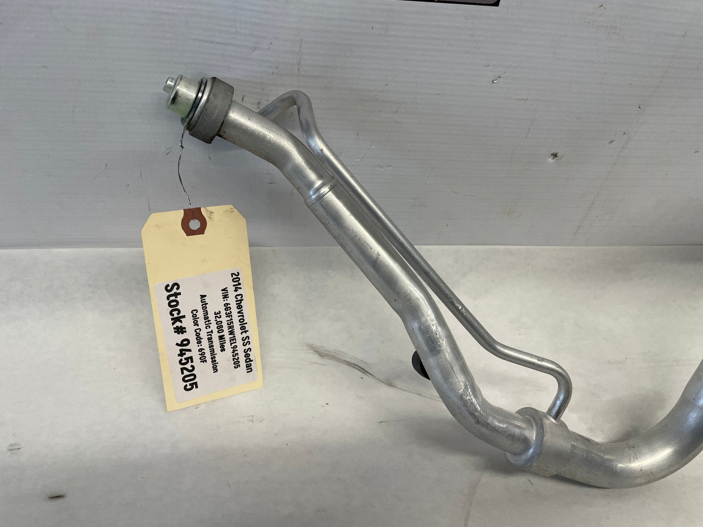 2014 Chevy SS Sedan AC Air Conditioner Line Hose Tube OEM - Day's Parts Yard