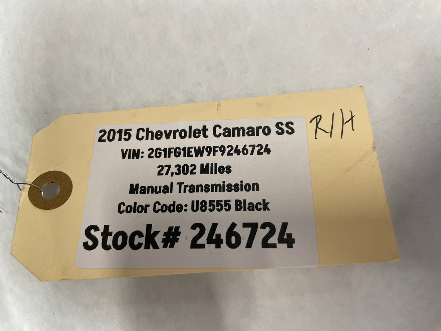 2015 Chevy Camaro SS RH Passenger Front Fender Black OEM