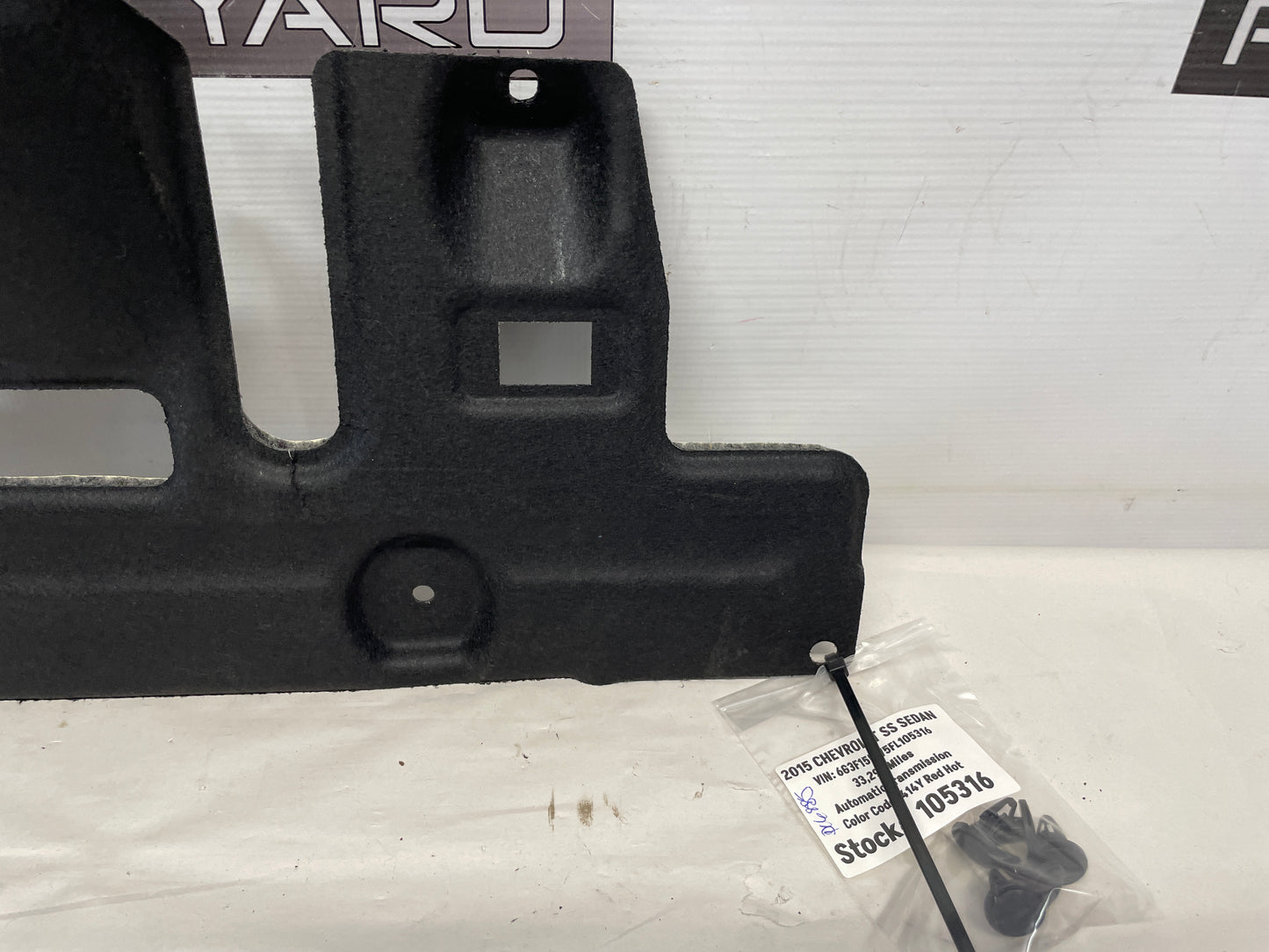 2015 Chevy SS Sedan Lower Insulator Dash Trim Piece OEM - Day's Parts Yard