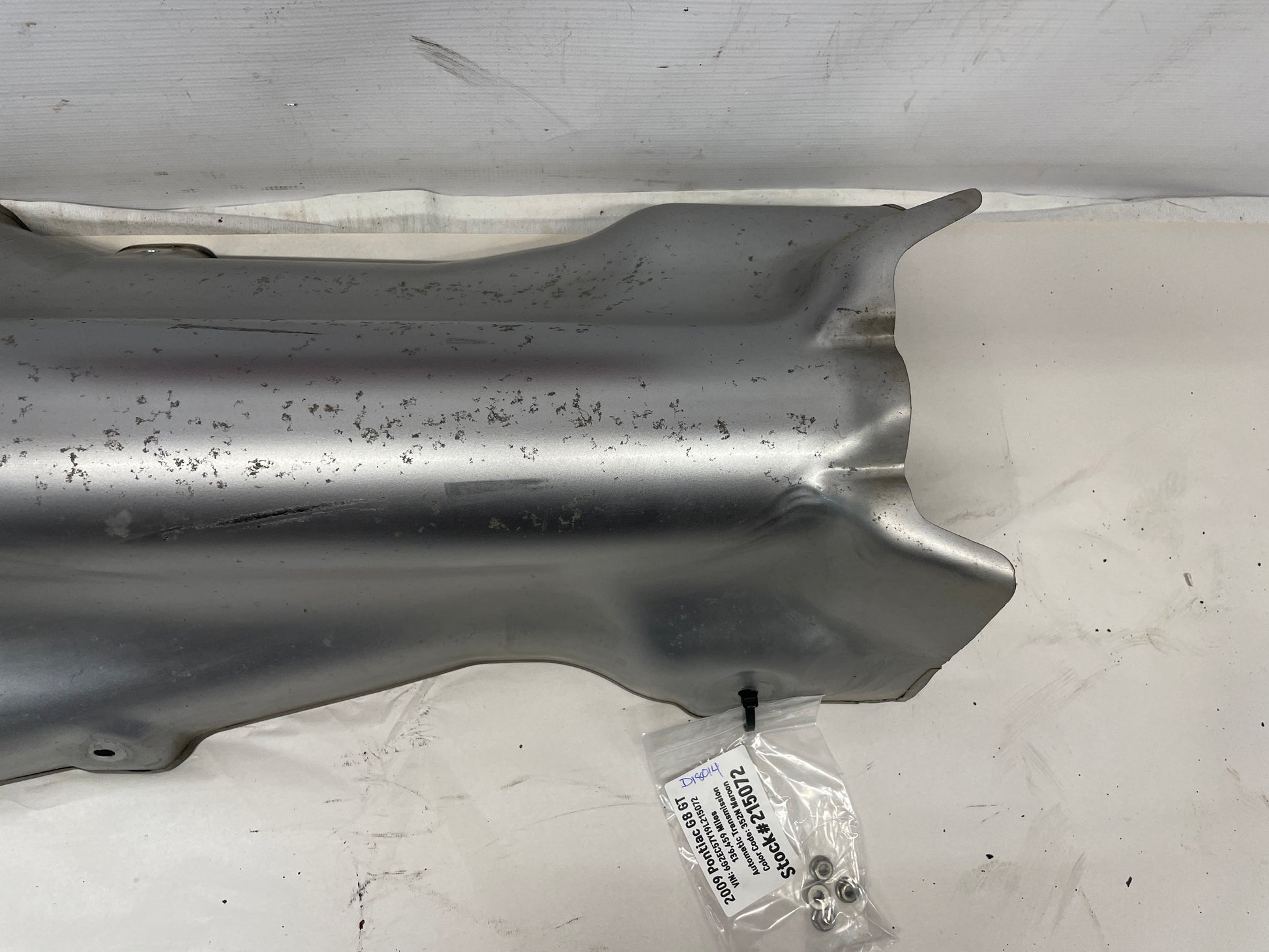 2009 Pontiac G8 GT Transmission Tunnel Exhaust Heat Shield OEM - Day's Parts Yard