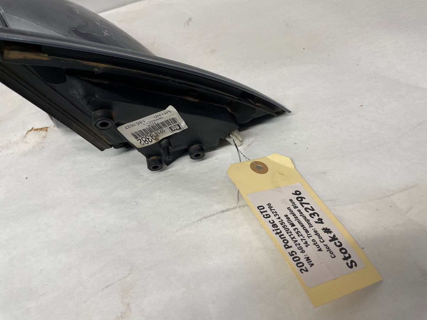 2005 Pontiac GTO LH Driver Exterior Outside Mirror OEM - Day's Parts Yard