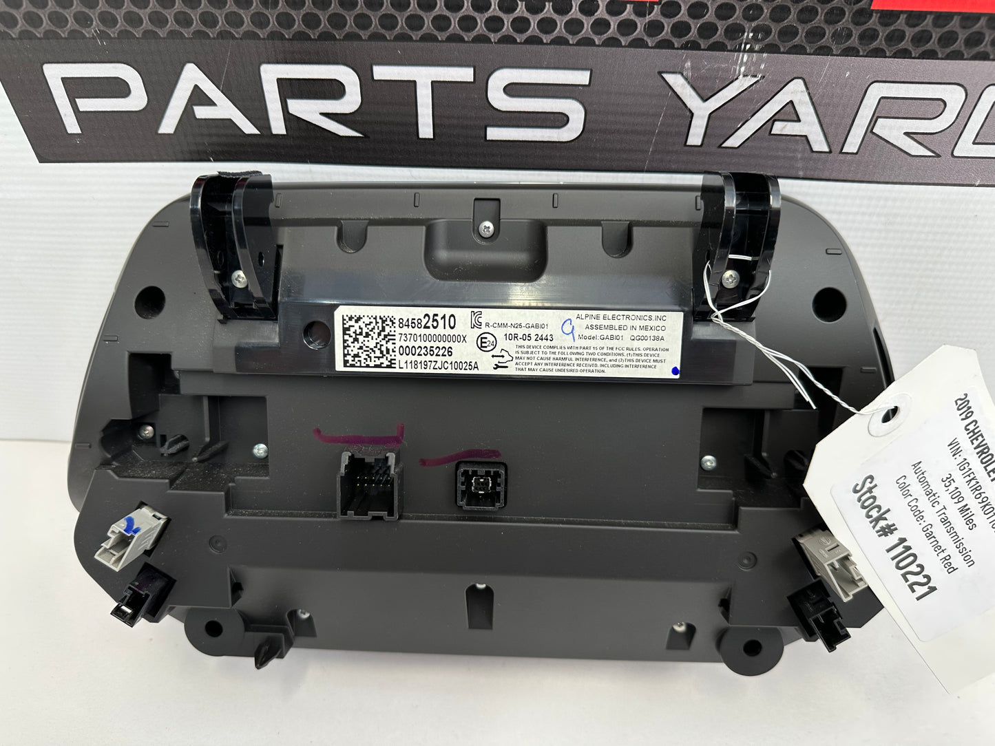 2019 Chevy Camaro ZL1 Touch Screen Navigation Display OEM - Day's Parts Yard