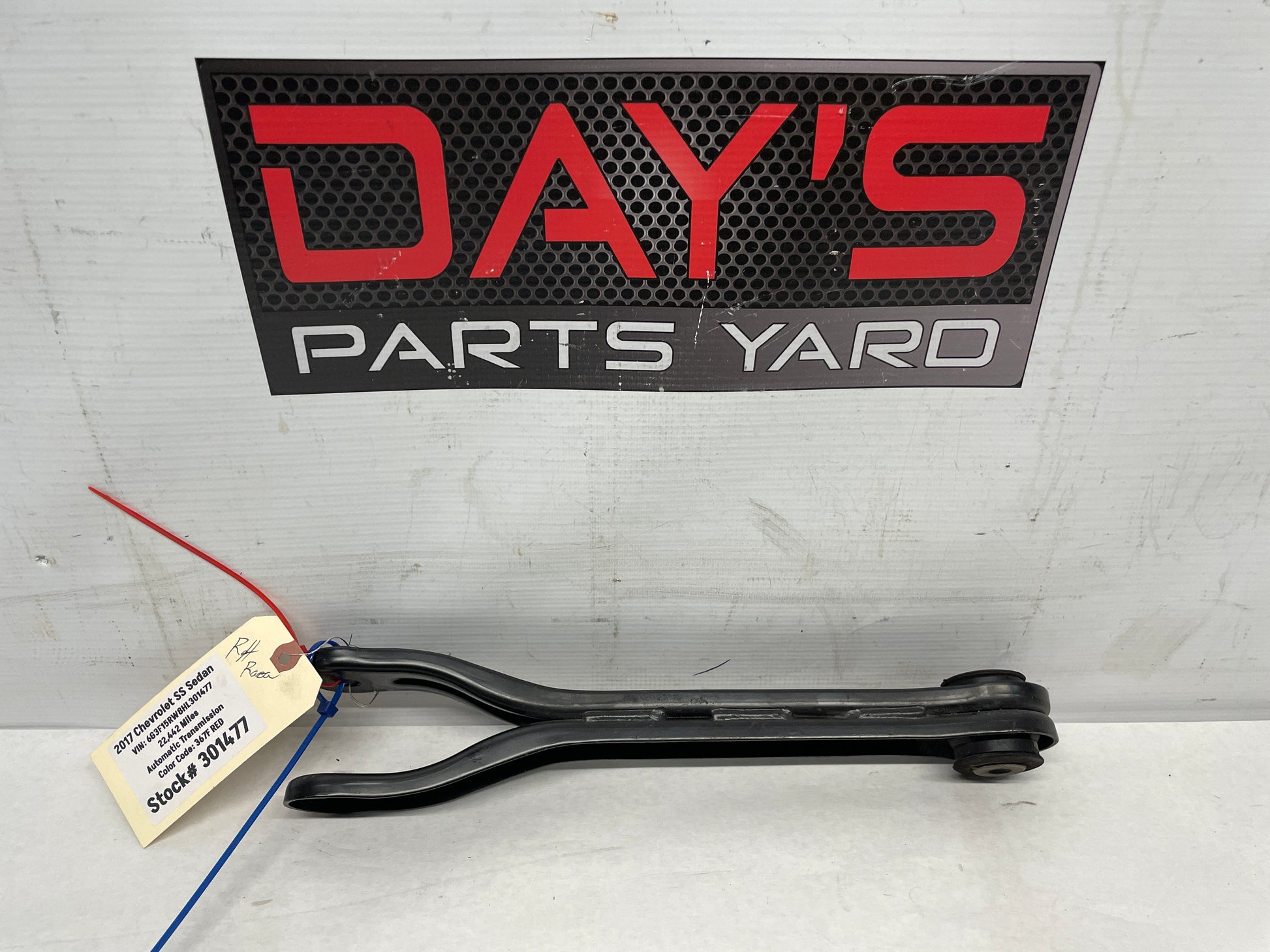 2017 Chevy SS Sedan RH Passenger Rear Trailing Drag Control Arm Link OEM - Day's Parts Yard