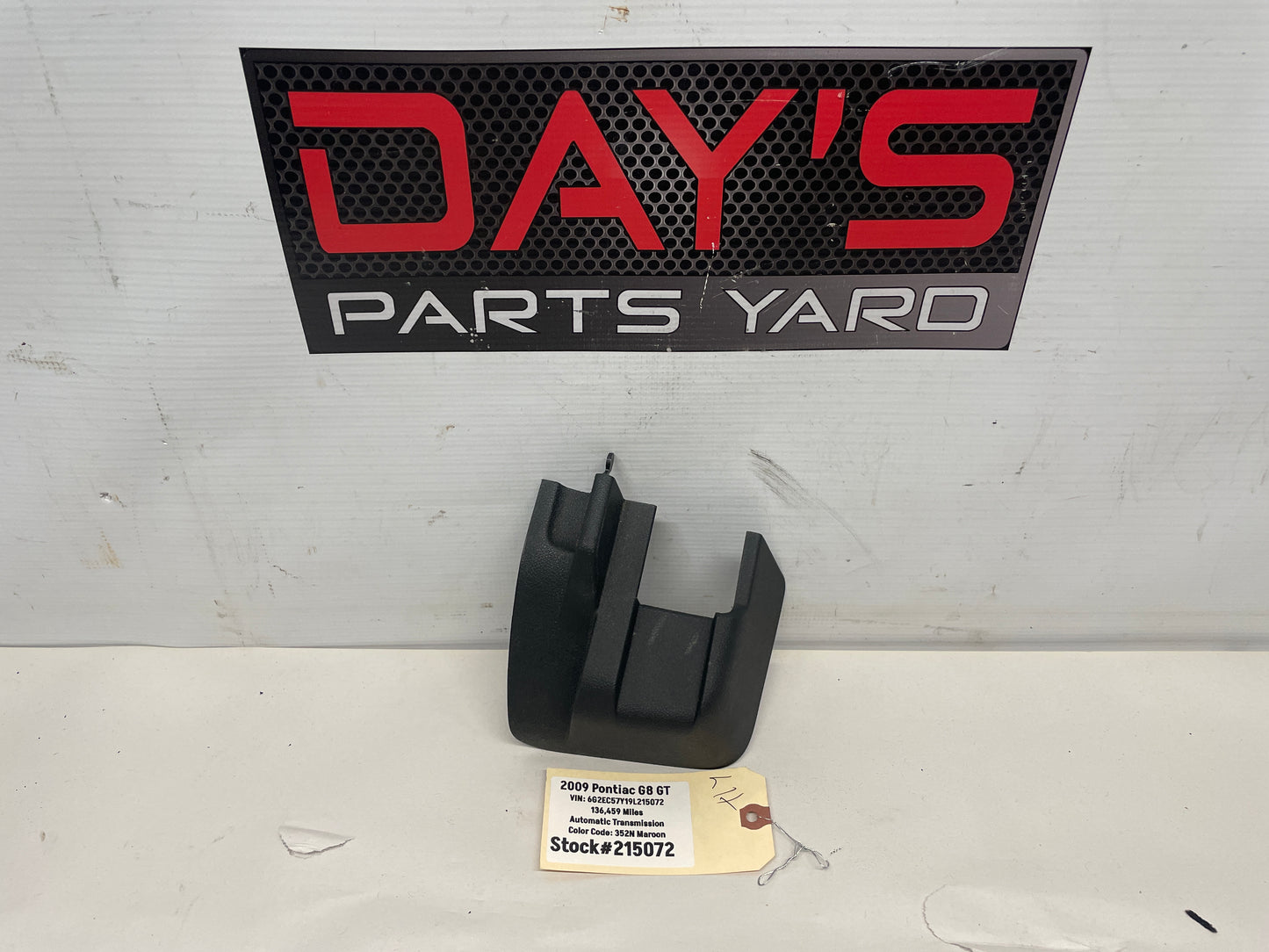 2009 Pontiac G8 GT LH Driver Front Seat Rear Outer Track Trim Cover OEM - Day's Parts Yard