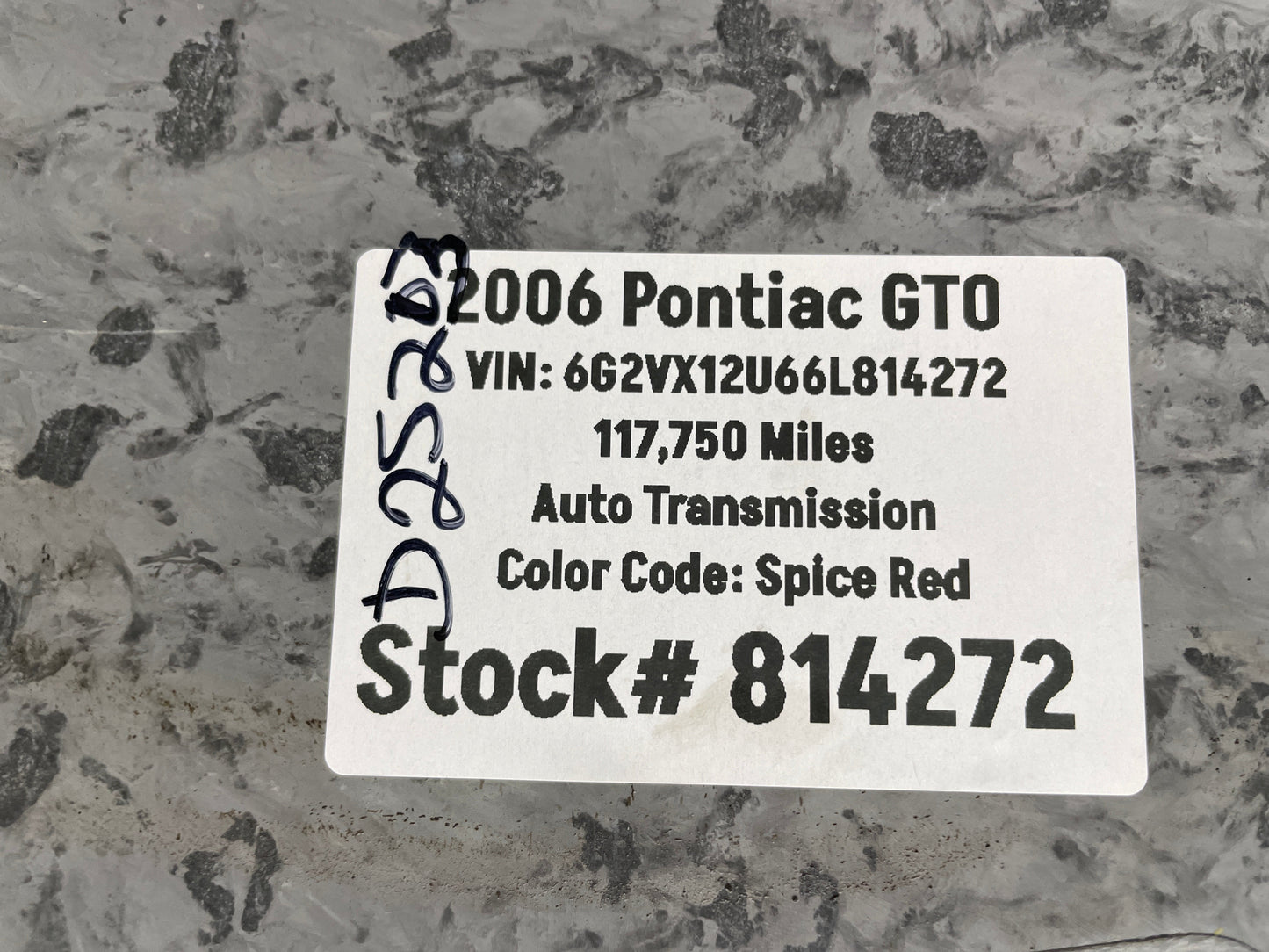 2006 Pontiac GTO Spare Wheel Tire Trunk Carpet Cargo Cover OEM - Day's Parts Yard
