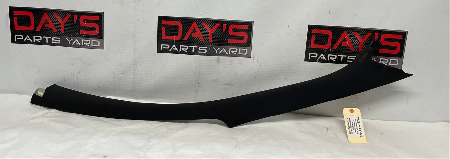 2005 Pontiac GTO RH Passenger A Pillar Windshield Trim Top Roof Cover Panel OEM - Day's Parts Yard