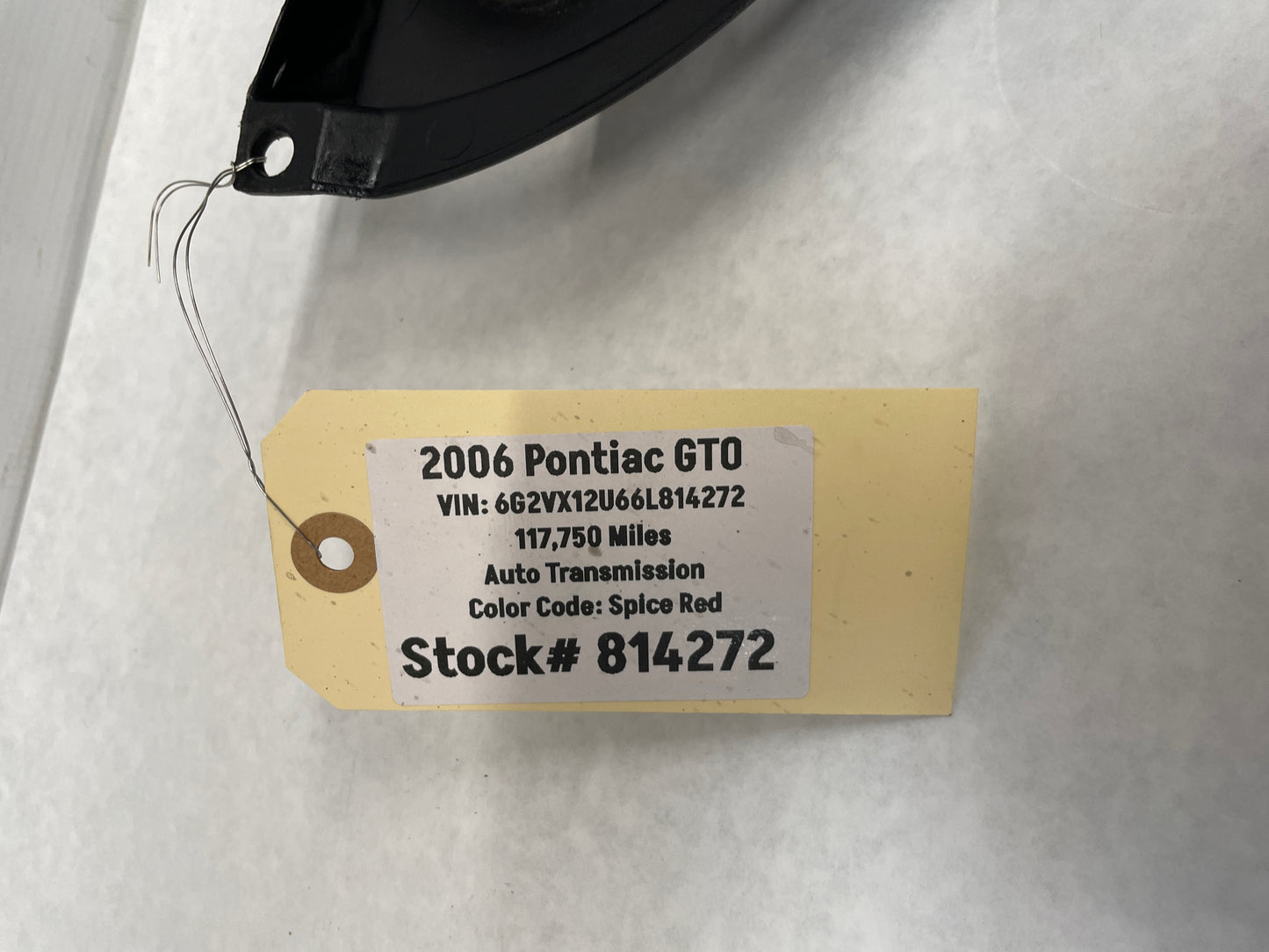 2006 Pontiac GTO Upper Radiator Core Support Air Baffle Cover OEM - Day's Parts Yard