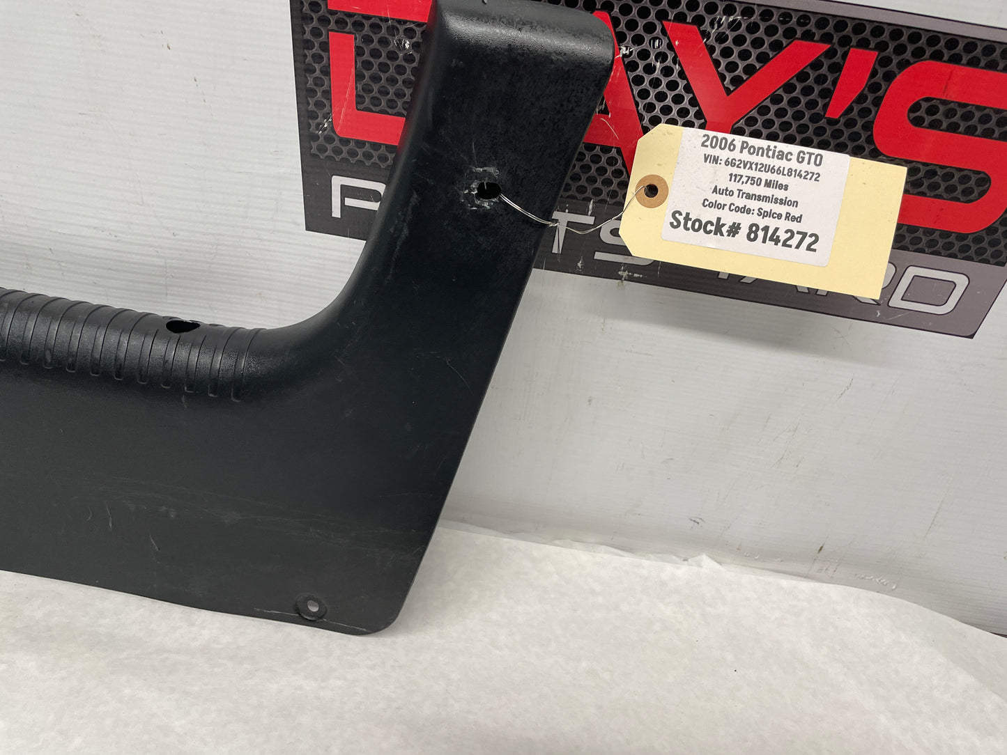 2006 Pontiac GTO Trunk Interior Wall Plastic Cover Trim Rear End Panel OEM - Day's Parts Yard