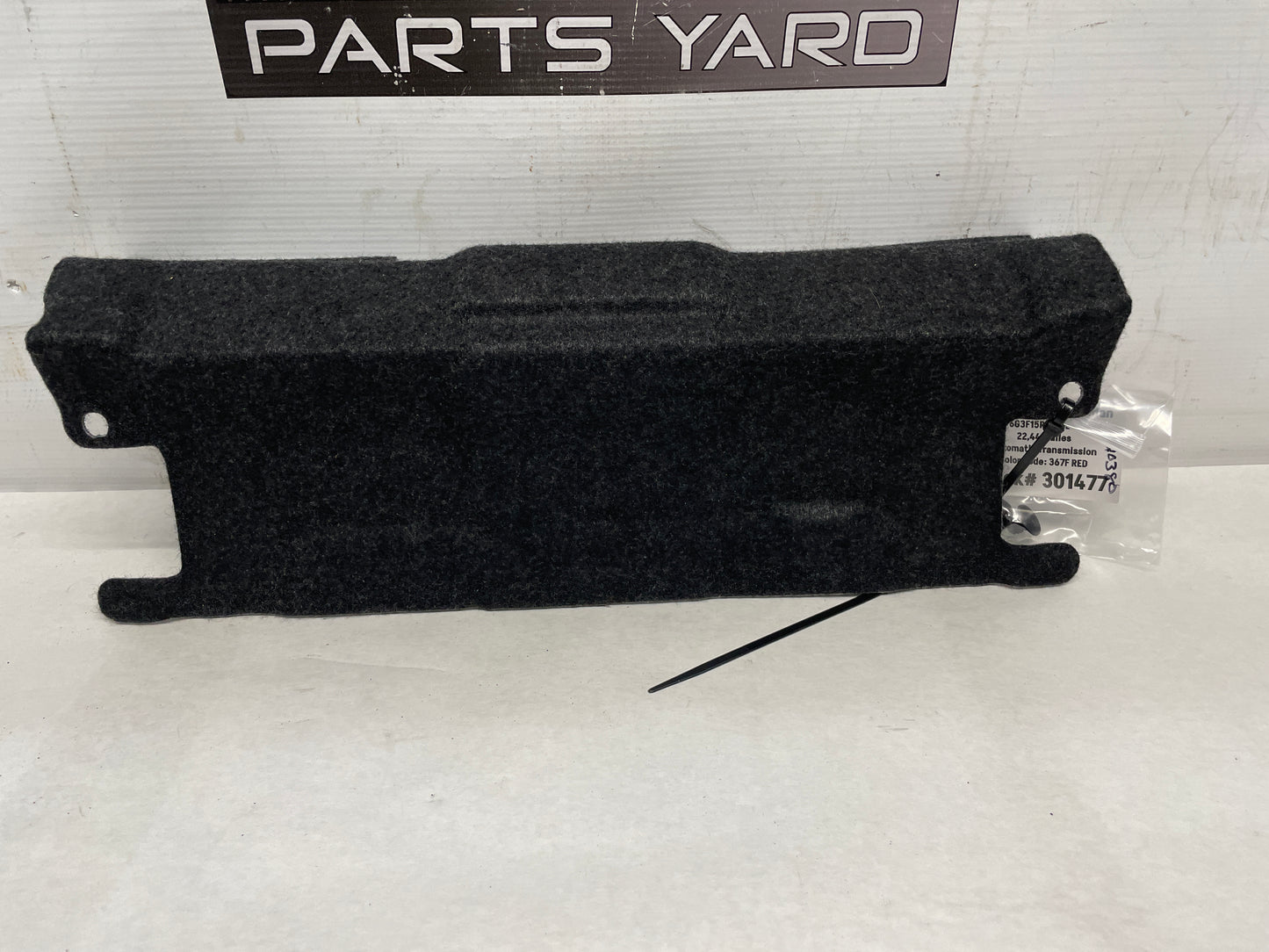 2017 Chevy SS Sedan Rear Seat Ski Port Felt Trunk Carpet OEM - Day's Parts Yard