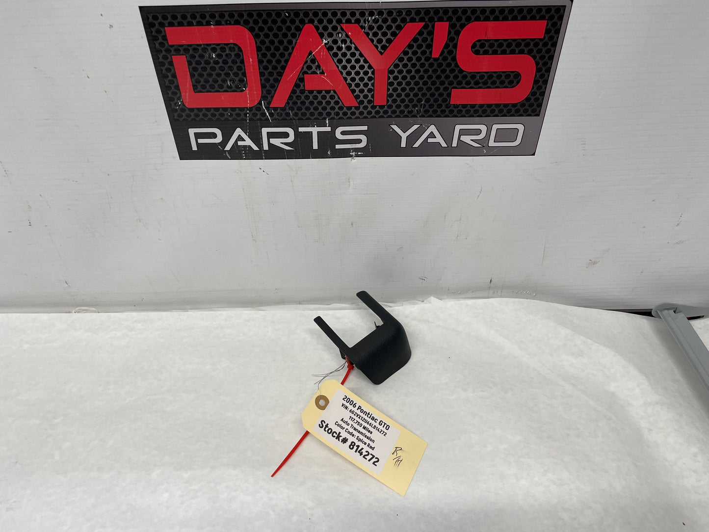 2006 Pontiac GTO RH Passenger Front Seat Rear Inner Track Bolt Cover Trim Molding OEM - Day's Parts Yard
