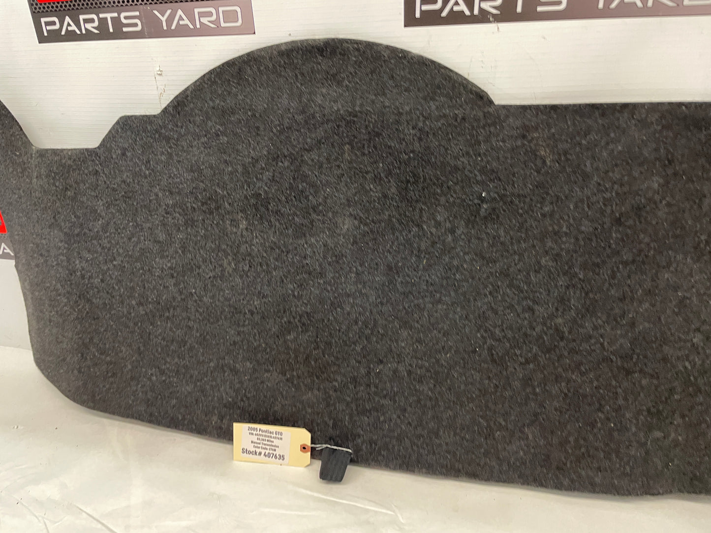 2005 Pontiac GTO Spare Wheel Tire Trunk Carpet Cargo Cover OEM - Day's Parts Yard