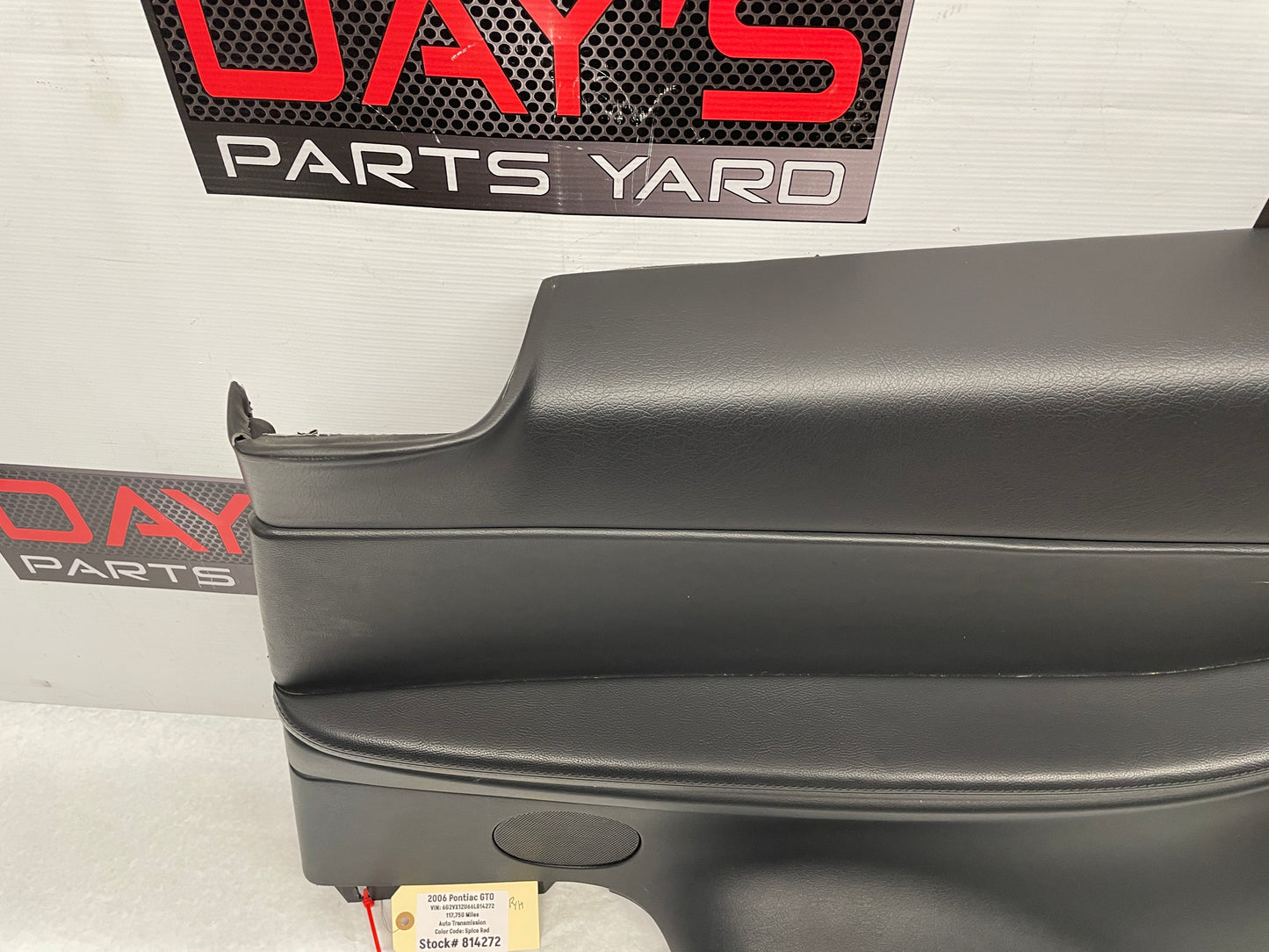 2006 Pontiac GTO RH Passenger Rear Interior Quarter Door Panel Trim OEM - Day's Parts Yard