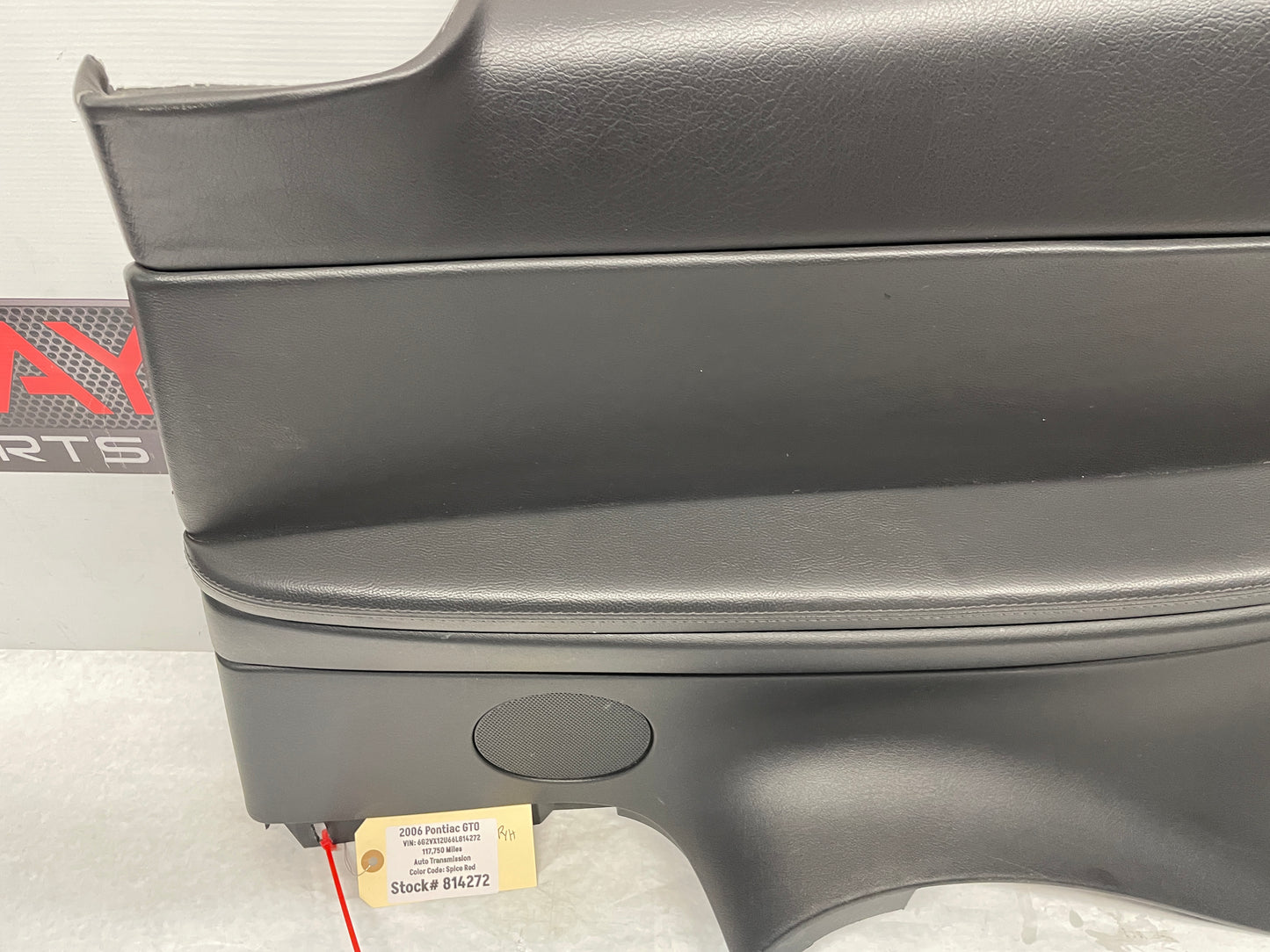 2006 Pontiac GTO RH Passenger Rear Interior Quarter Door Panel Trim OEM - Day's Parts Yard