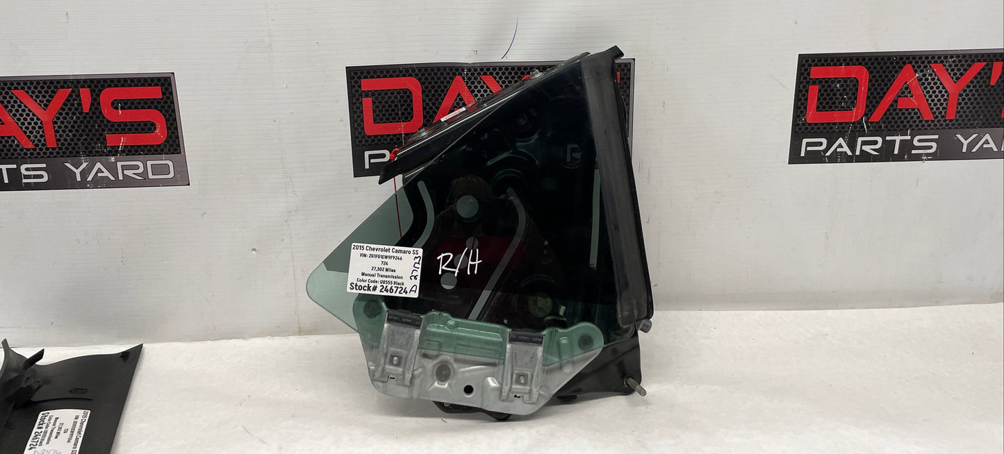 2015 Chevy Camaro SS Convertible RH Passenger Quarter Window Motor Regulator OEM