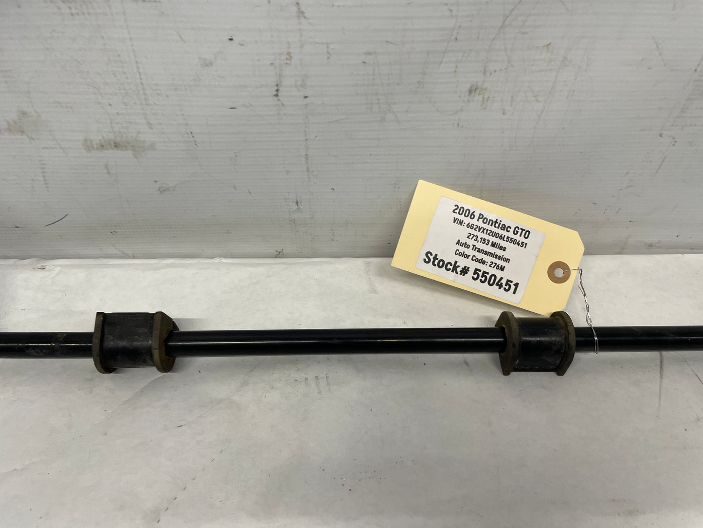 2006 Pontiac GTO Rear Suspension Stabilizer Sway Bar OEM - Day's Parts Yard