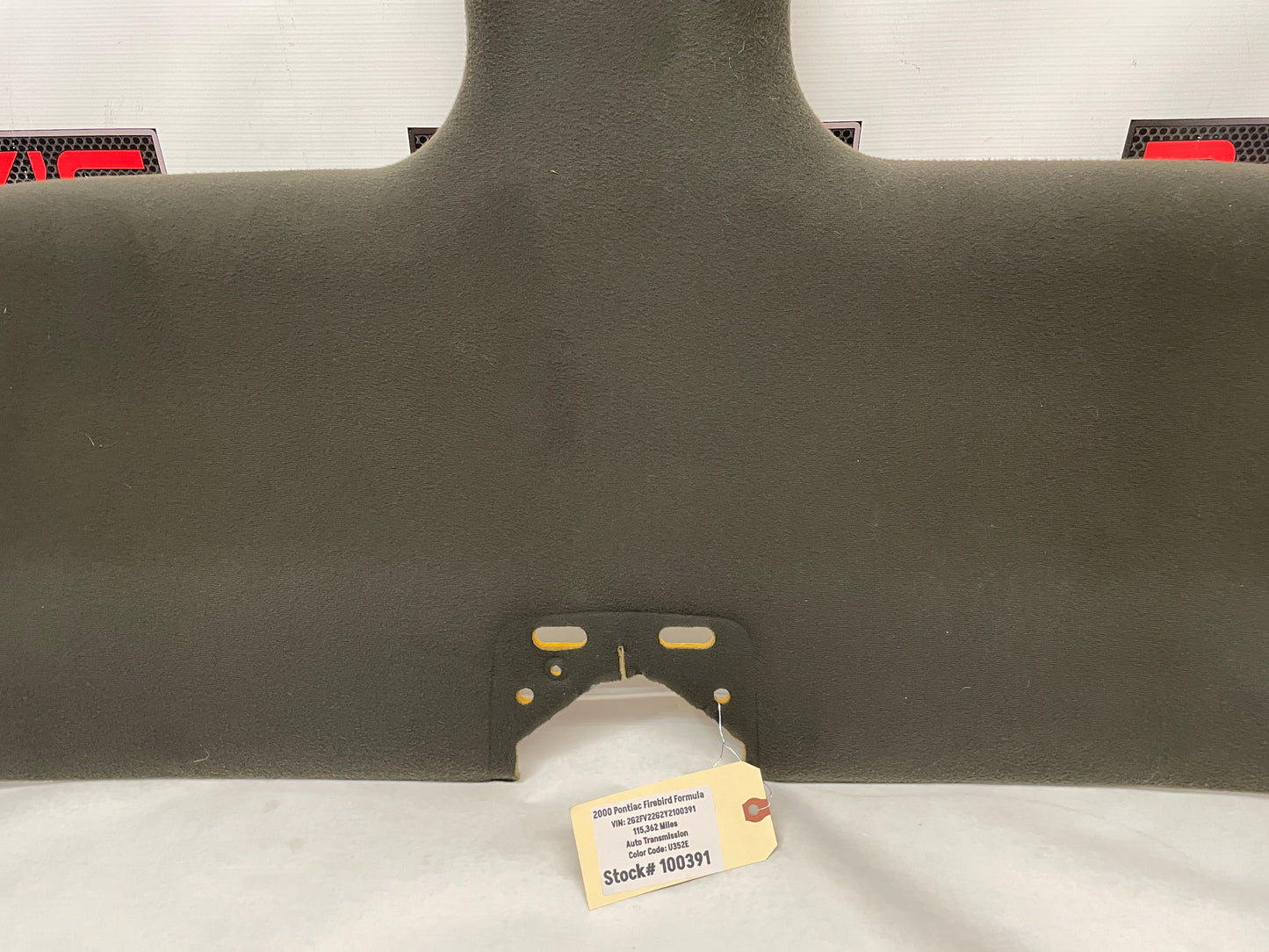 2000 Pontiac Firebird Formula Ebony Black T-Top Head Liner Headliner OEM LOCAL PICK UP - Day's Parts Yard