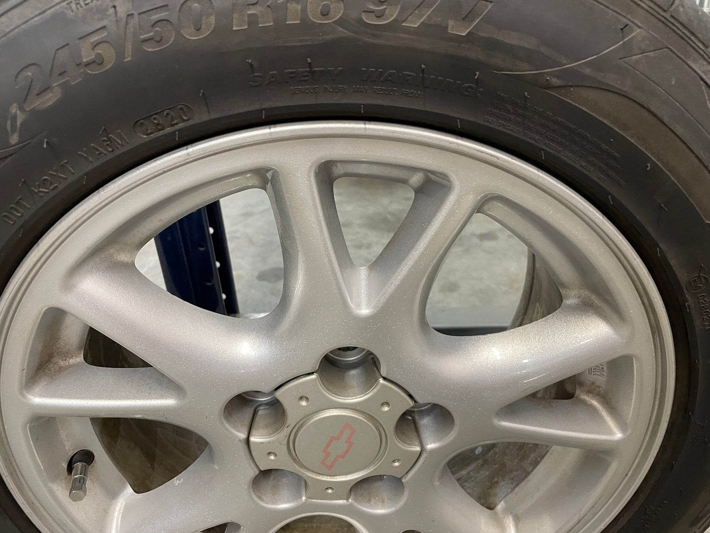 2002 Chevy Camaro Z28 Factory OEM 16x8 Wheels and Kumho Tires