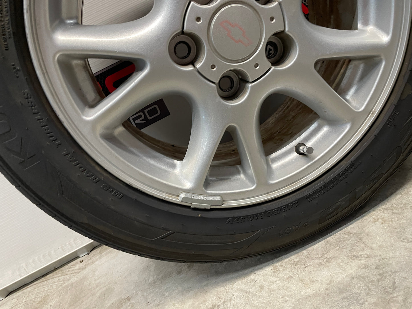2002 Chevy Camaro Z28 Factory OEM 16x8 Wheels and Kumho Tires