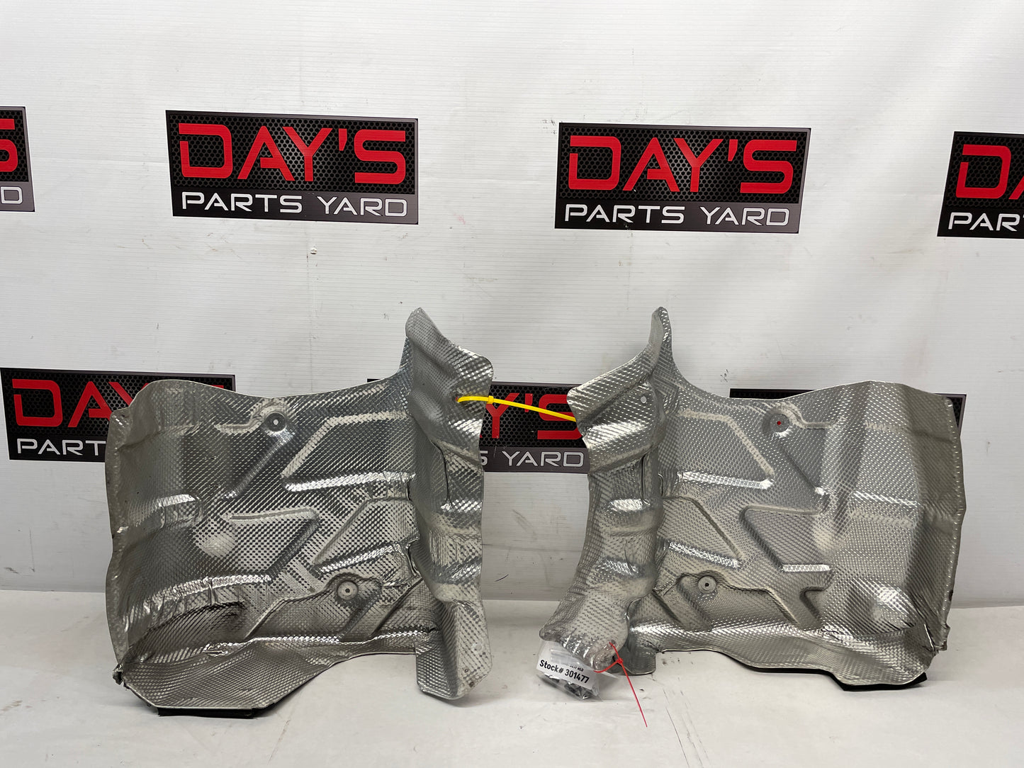 2017 Chevy SS Sedan RH & LH Exhaust Muffler Heat Shields OEM - Day's Parts Yard