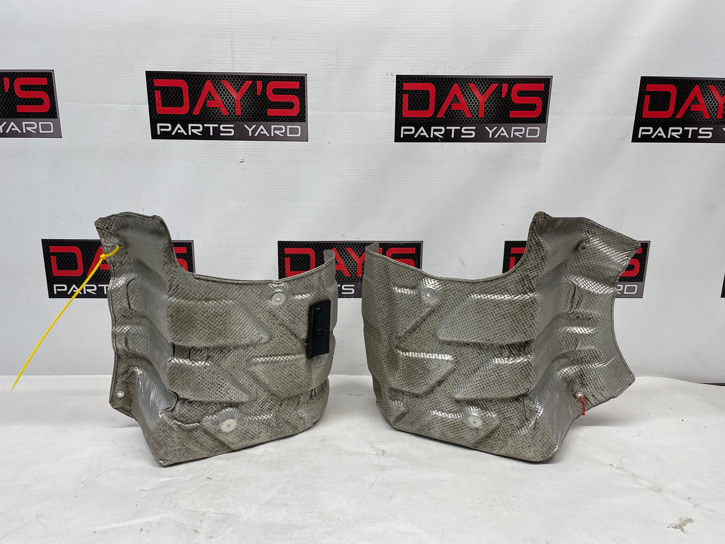 2014 Chevy SS Sedan RH & LH Exhaust Muffler Heat Shields OEM - Day's Parts Yard