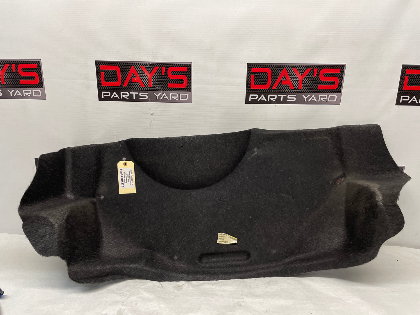 2006 Pontiac GTO Trunk Fuel Tank Trim Carpet Cover Liner OEM - Day's Parts Yard