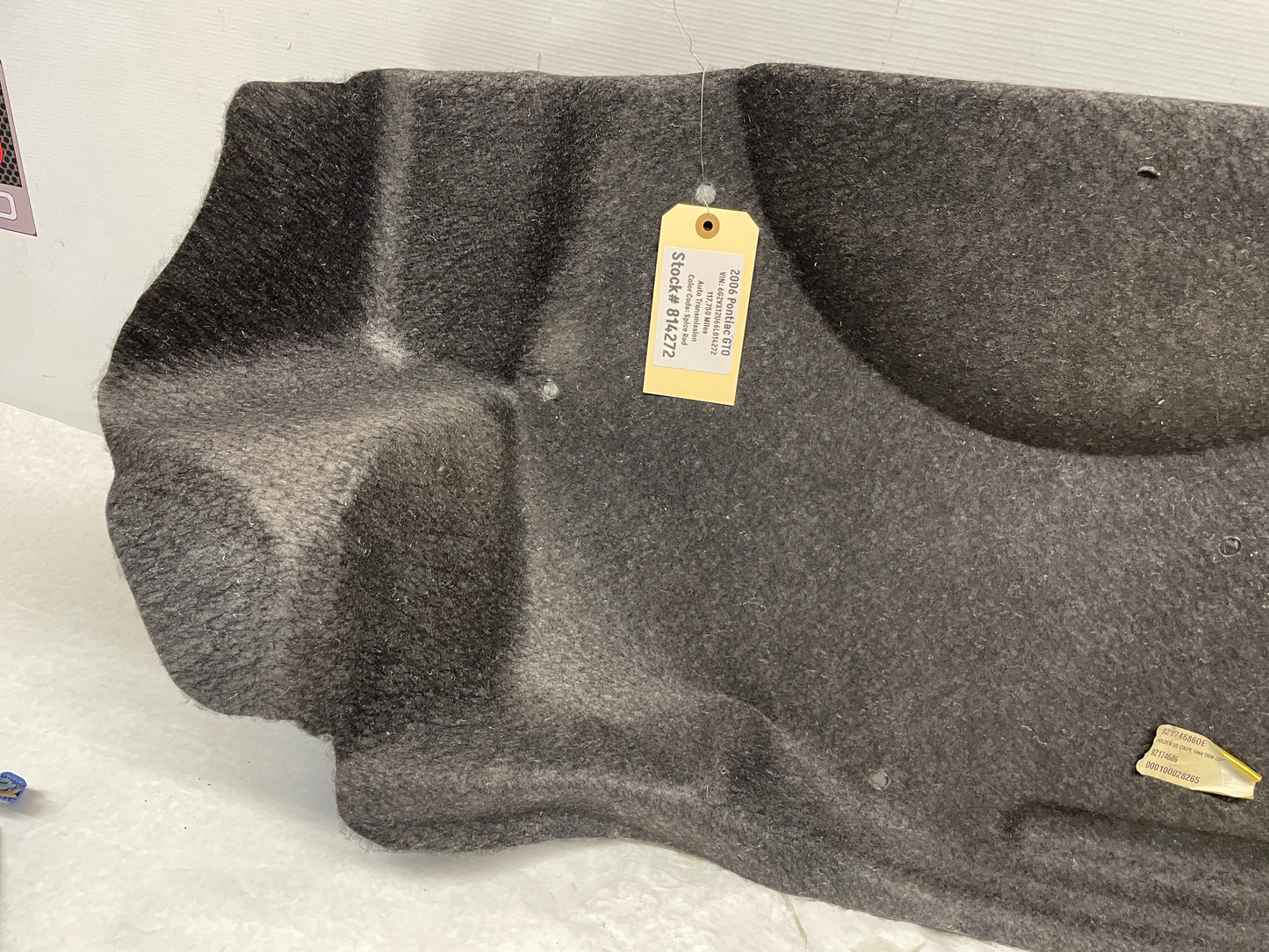 2006 Pontiac GTO Trunk Fuel Tank Trim Carpet Cover Liner OEM - Day's Parts Yard