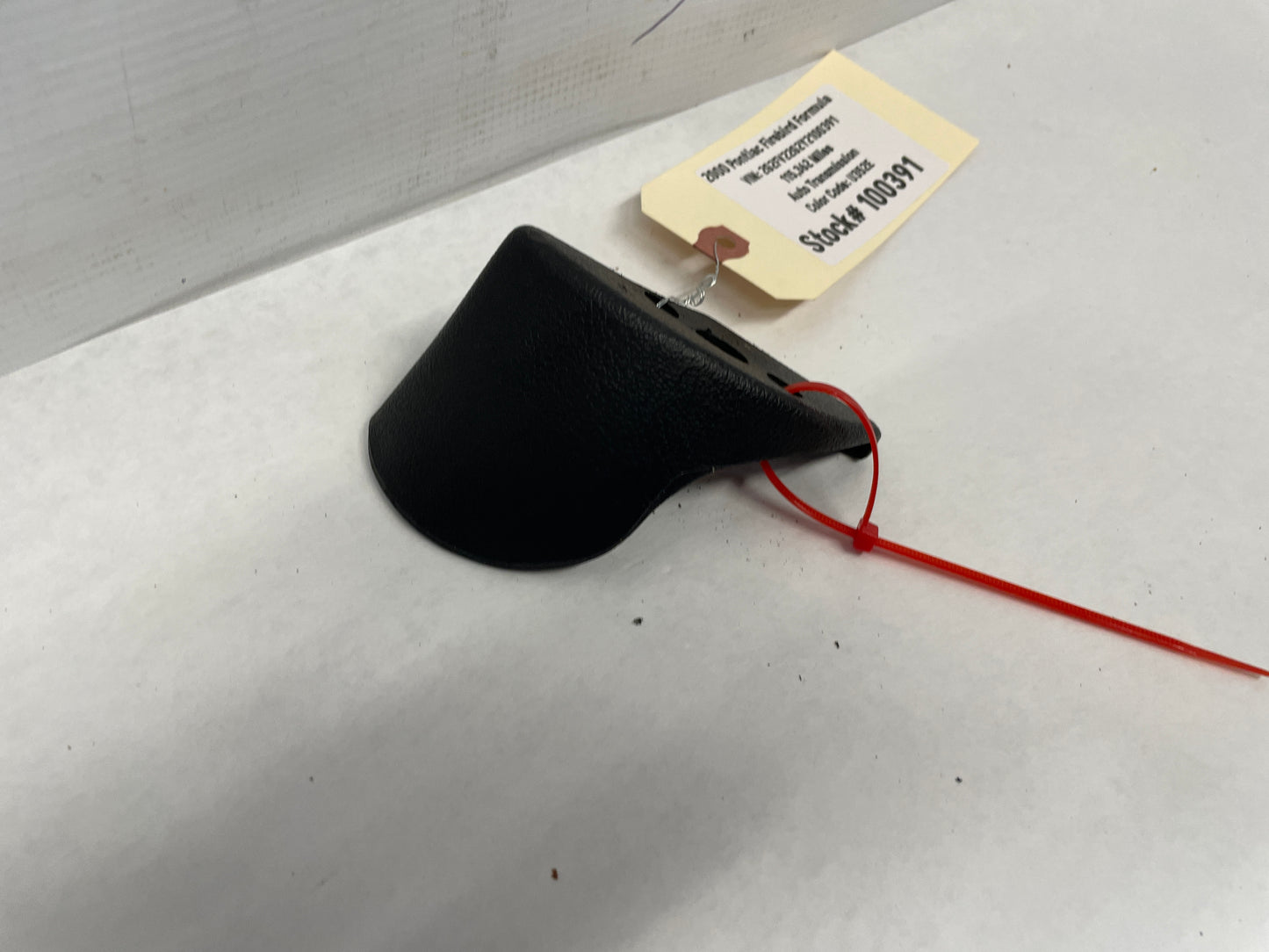 2000 Pontiac Firebird Formula RH Passenger T-Top Plastic Lock Cover Panel Trim Ebony OEM - Day's Parts Yard
