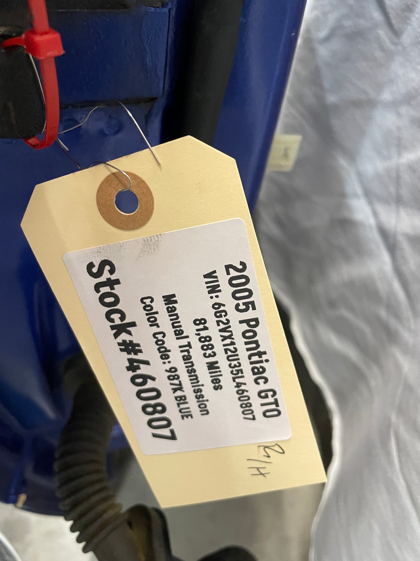 2005 Pontiac GTO RH Passenger Exterior Door OEM - Day's Parts Yard
