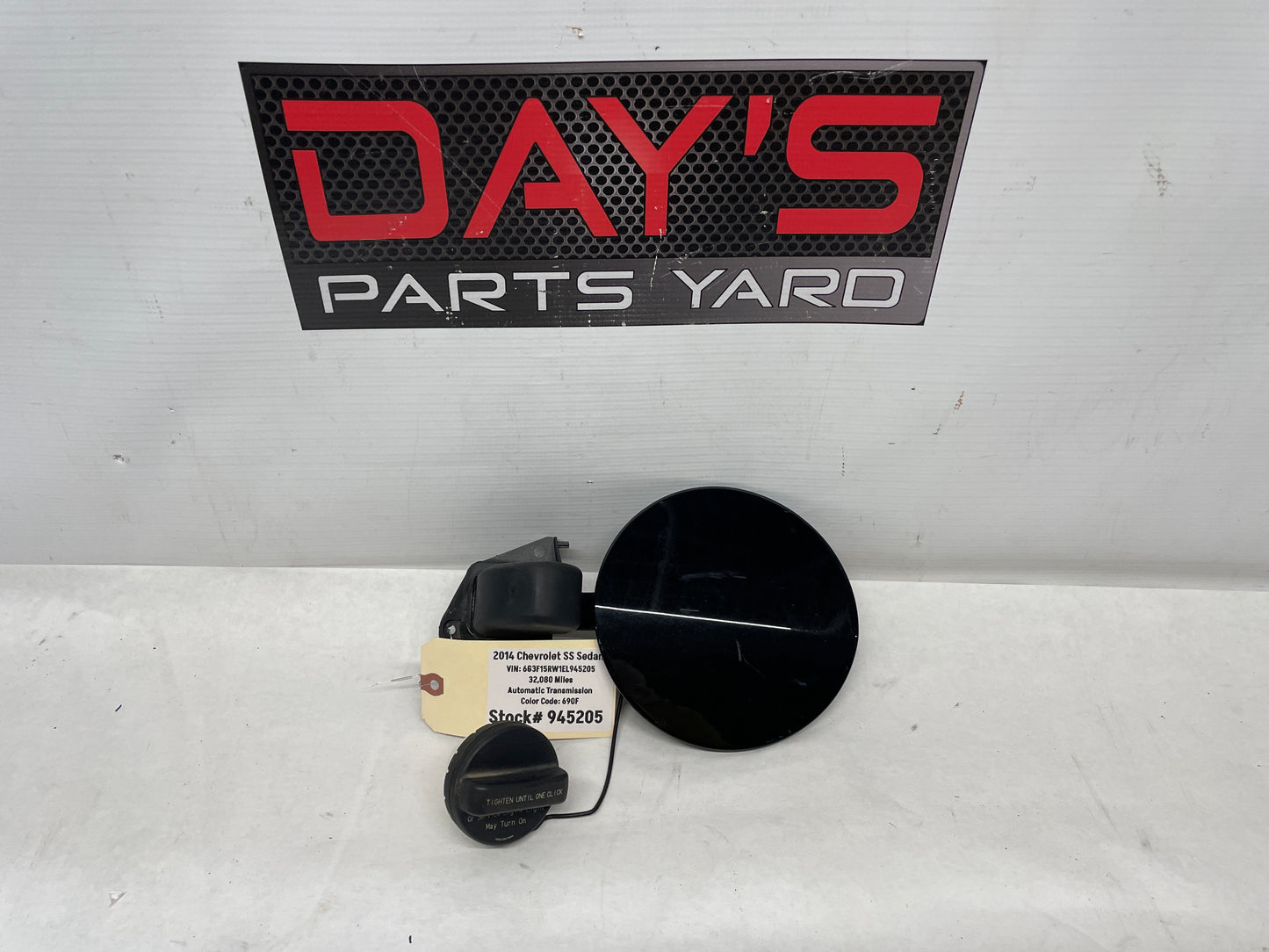 2014 Chevrolet SS Sedan Fuel Gas Door Cover w/ Cap Black OEM - Day's Parts Yard