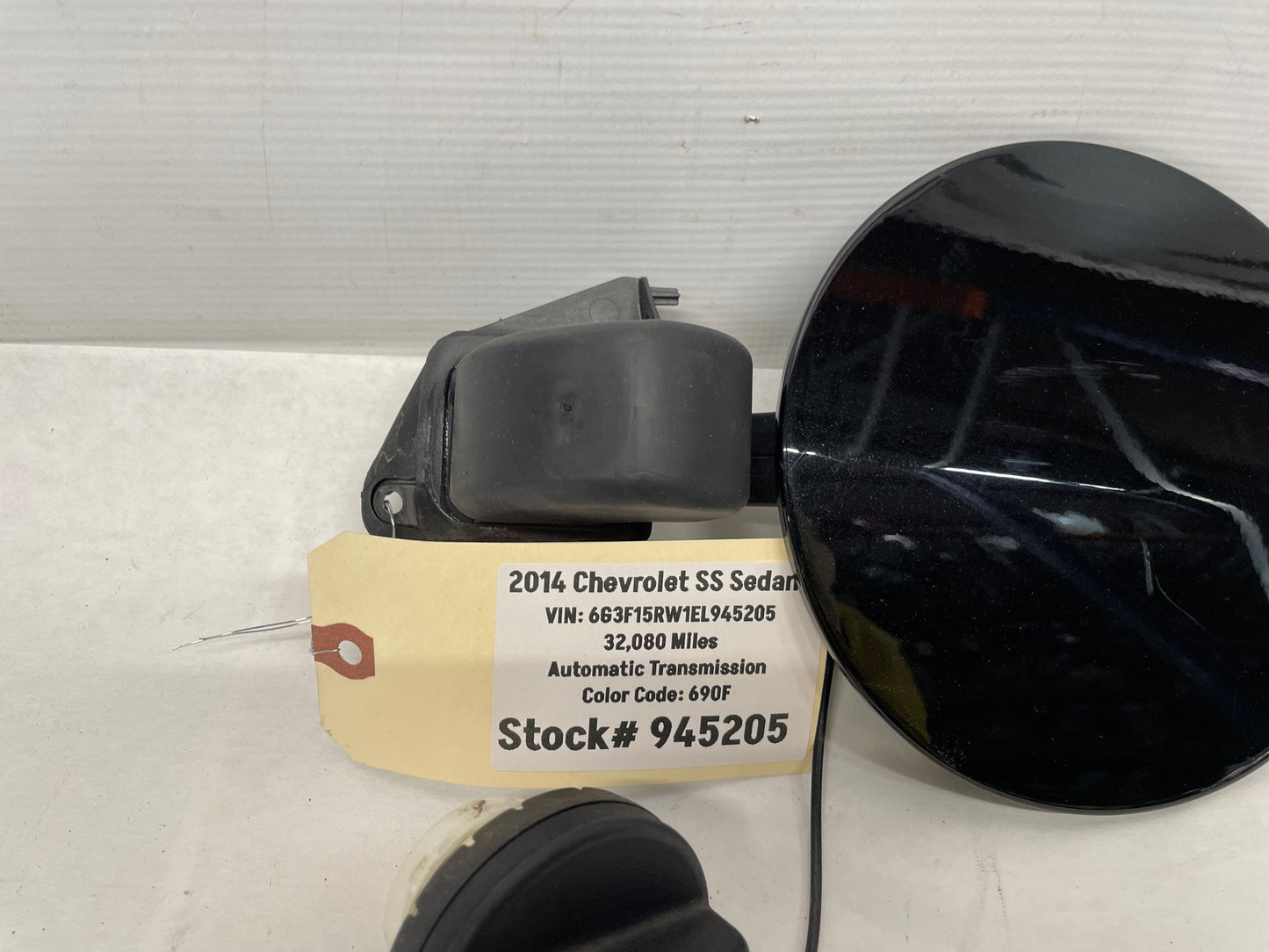 2014 Chevrolet SS Sedan Fuel Gas Door Cover w/ Cap Black OEM - Day's Parts Yard