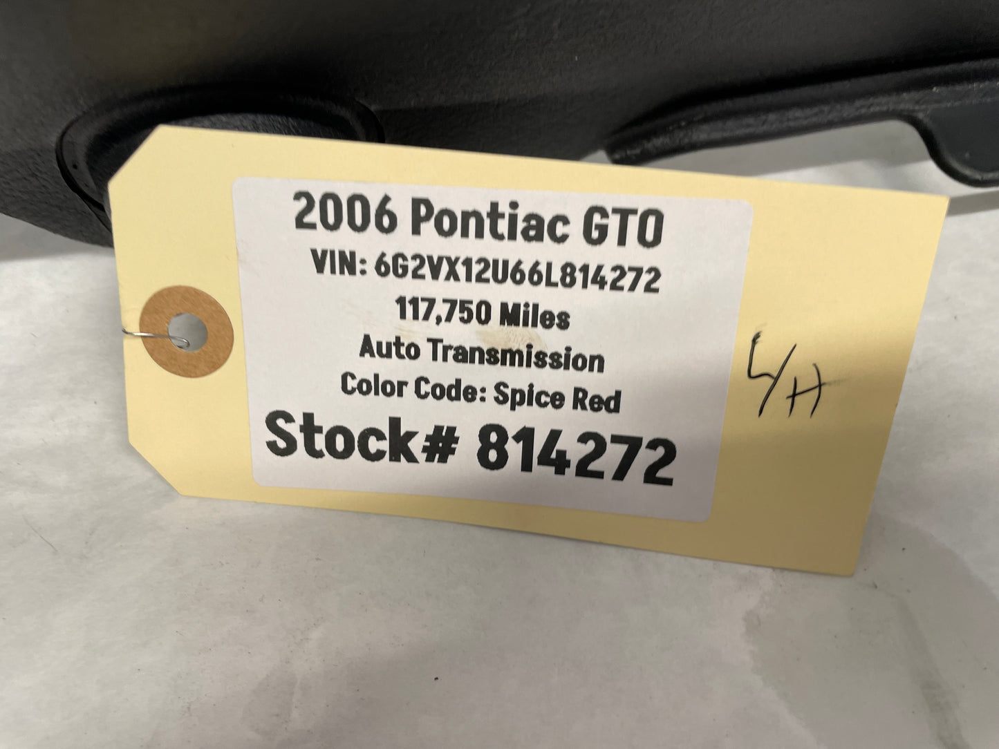 2006 Pontiac GTO LH Driver Interior Sill Carpet Retainer Trim Cover Panel OEM - Day's Parts Yard