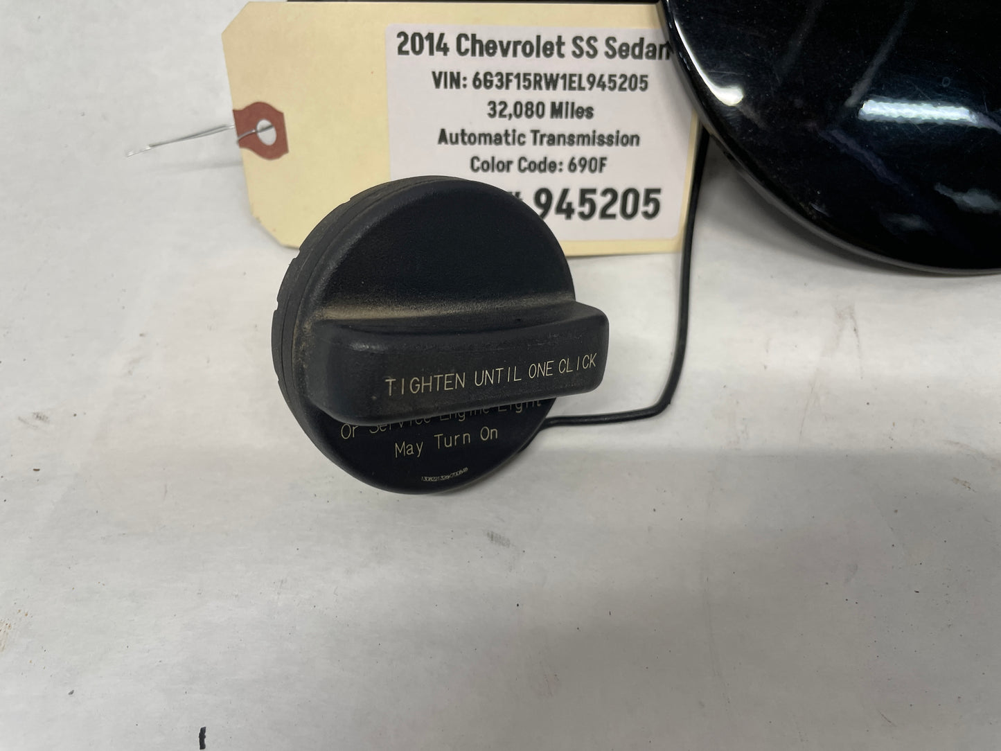 2014 Chevrolet SS Sedan Fuel Gas Door Cover w/ Cap Black OEM - Day's Parts Yard