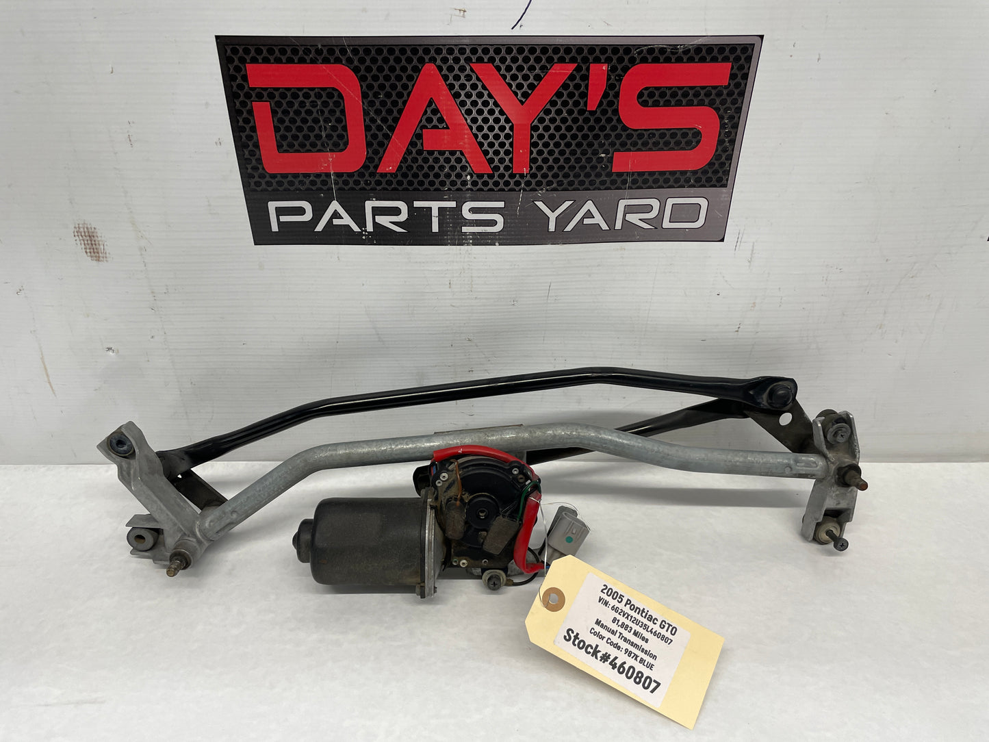 2005 Pontiac GTO Wiper Motor Transmission Linkage Assembly OEM