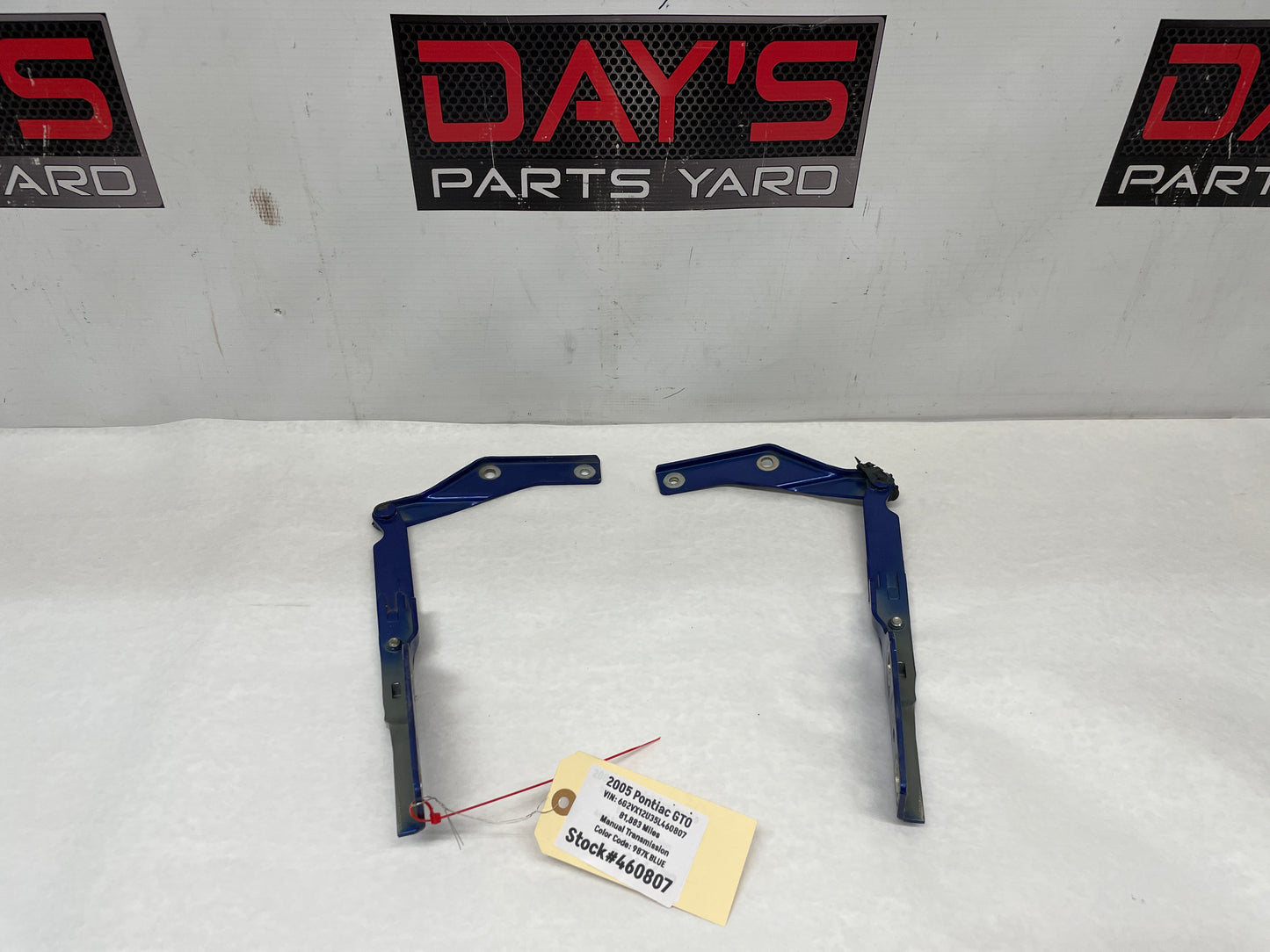 2005 Pontiac GTO Complete Hood Hinges Assembly OEM