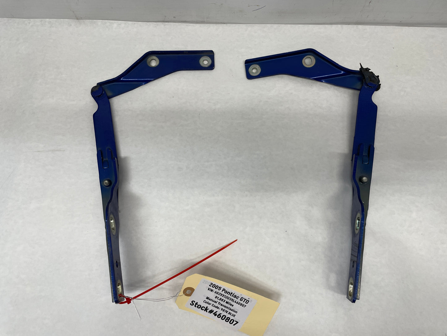 2005 Pontiac GTO Complete Hood Hinges Assembly OEM