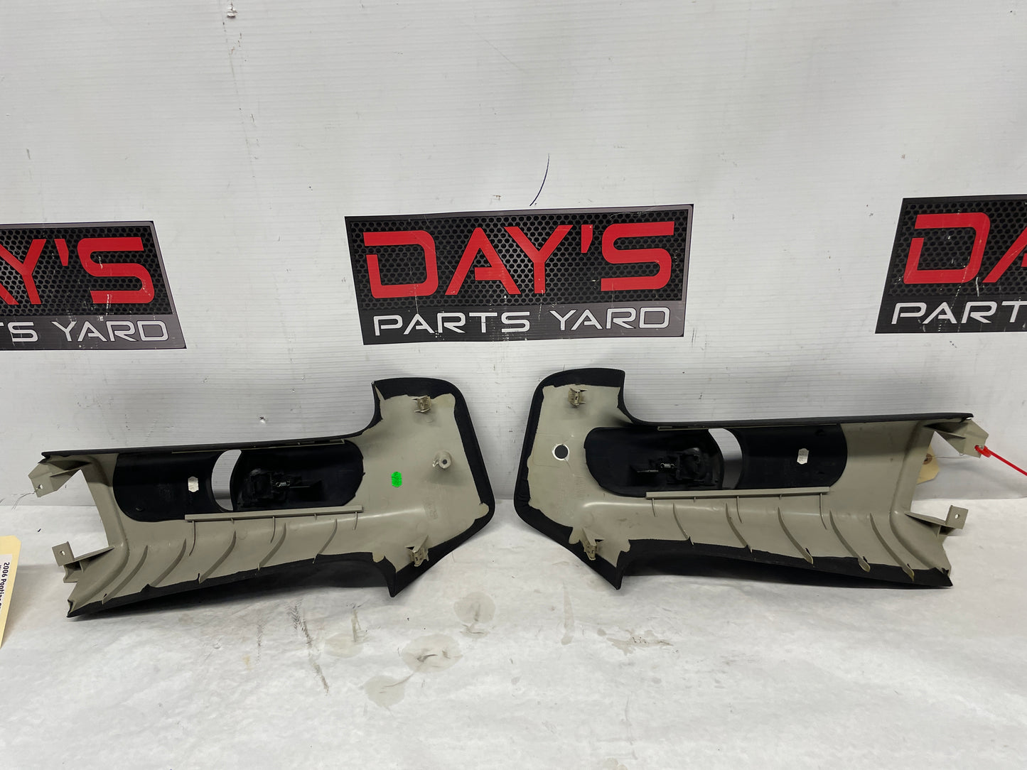 2006 Pontiac GTO RH & LH Interior Upper B Pillar Seat Belt Trim OEM - Day's Parts Yard